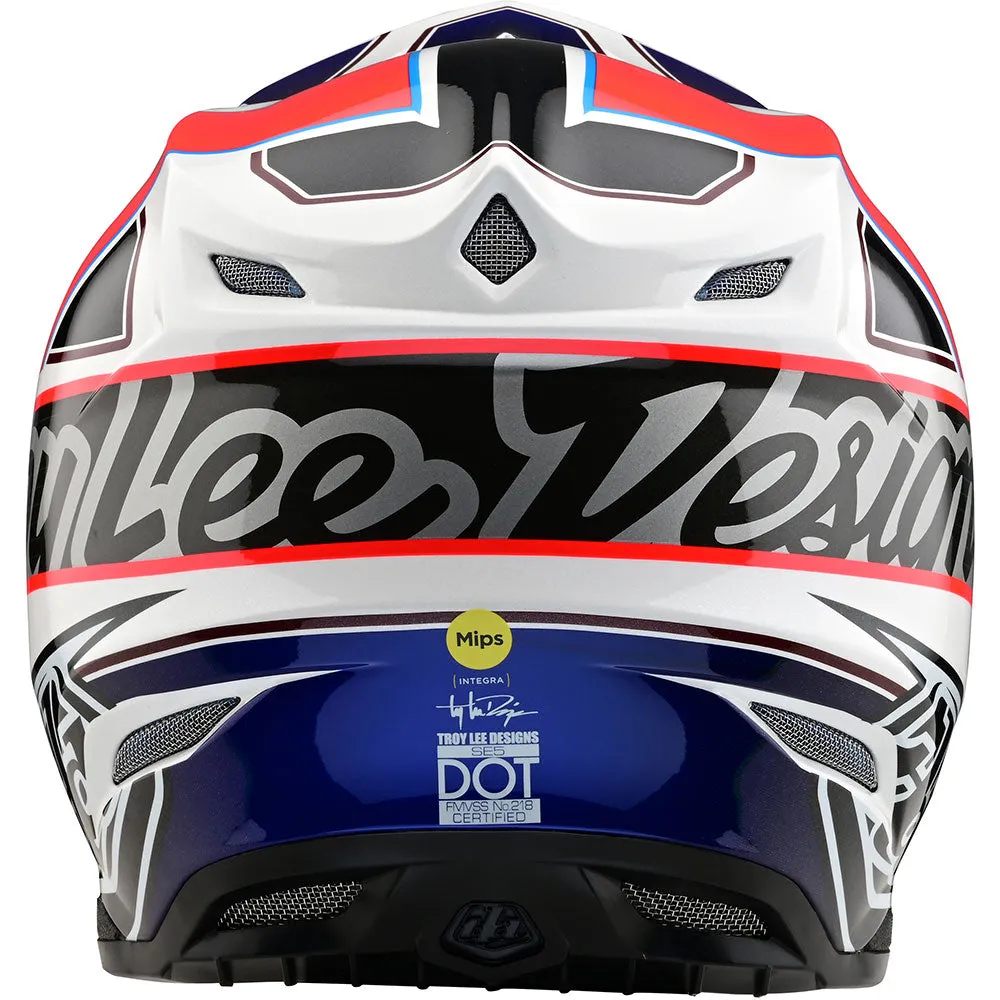Troy Lee Designs SE5 Composite Team White Black casco cross MIPS