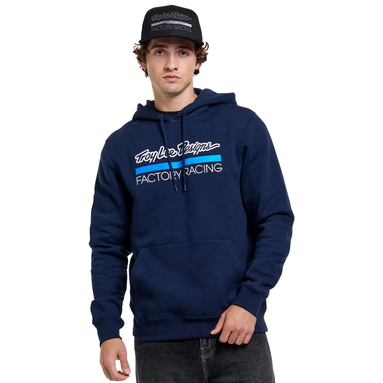 Troy Lee Designs Factory Racing felpa navy blu