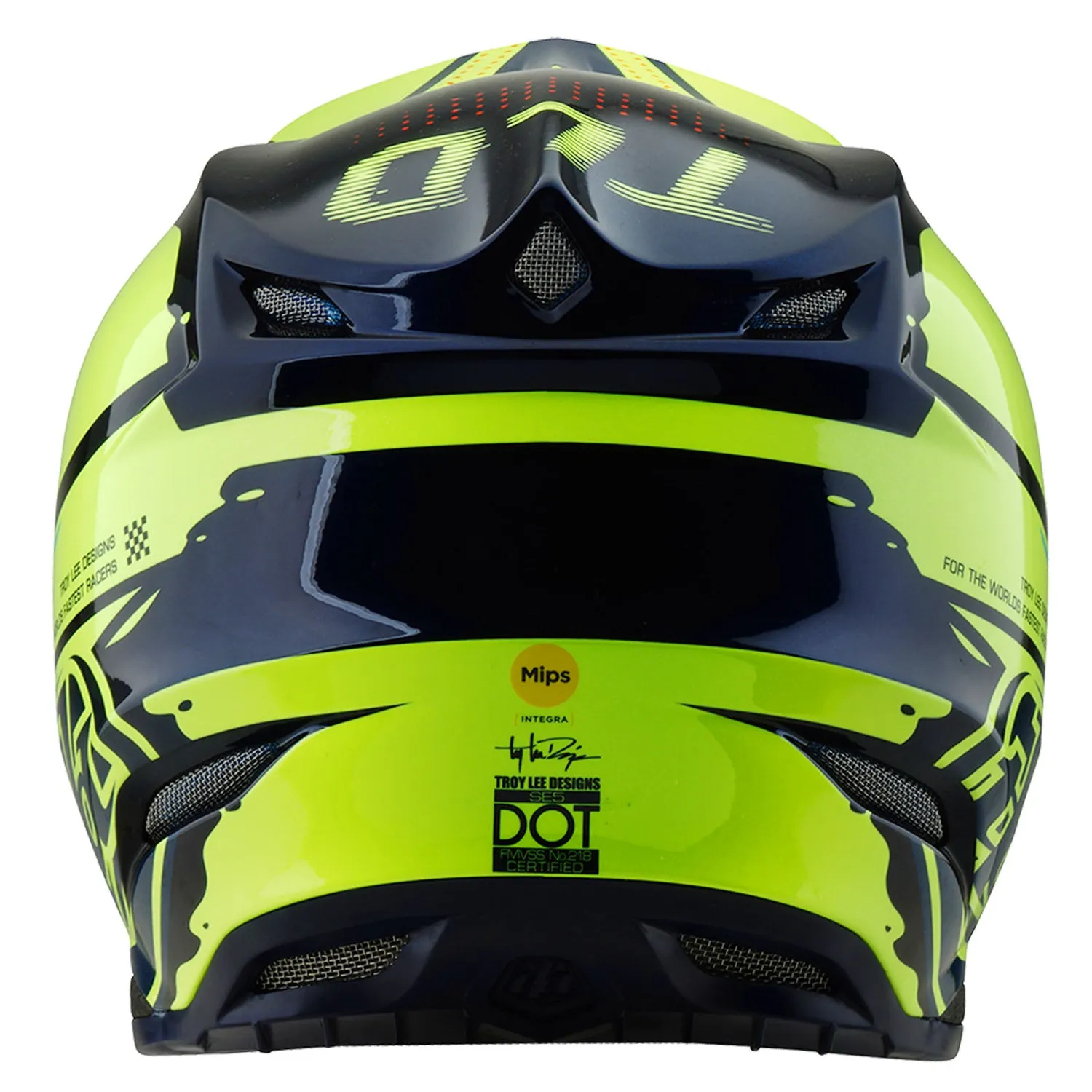 Troy Lee Designs SE5 Composite Drip casco moto MIPS giallo