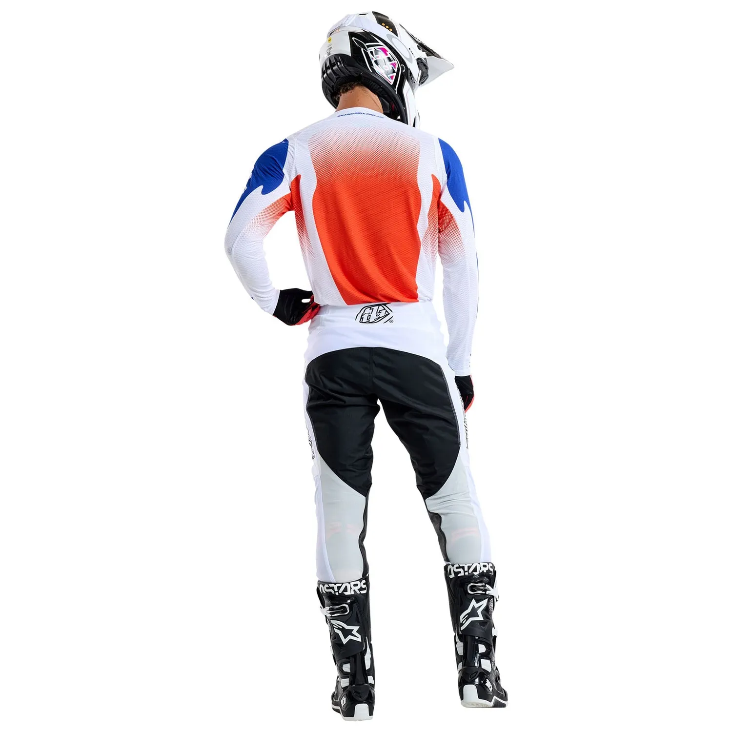 Troy Lee Designs GP Pro Air Ripple maglia moto blu arancione traspirante
