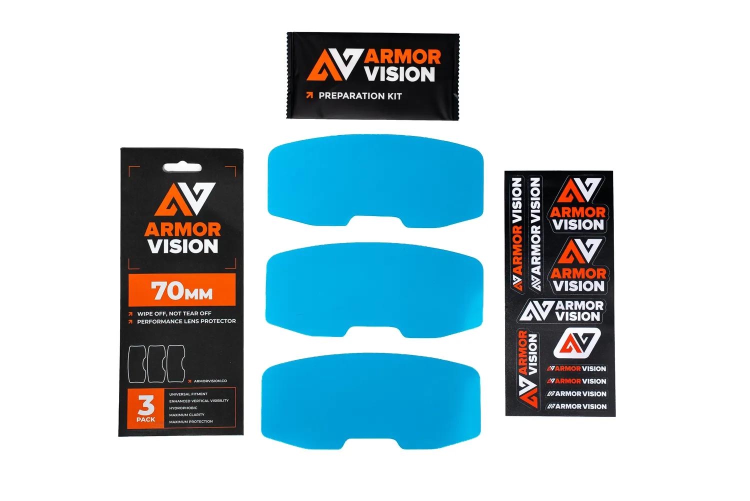 Armor Vision 2.0 HPPF pellicola maschera 50 mm idrofobica