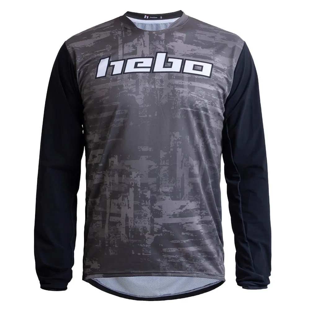 Hebo Yukon HB2550 maglia manica lunga blu poliestere