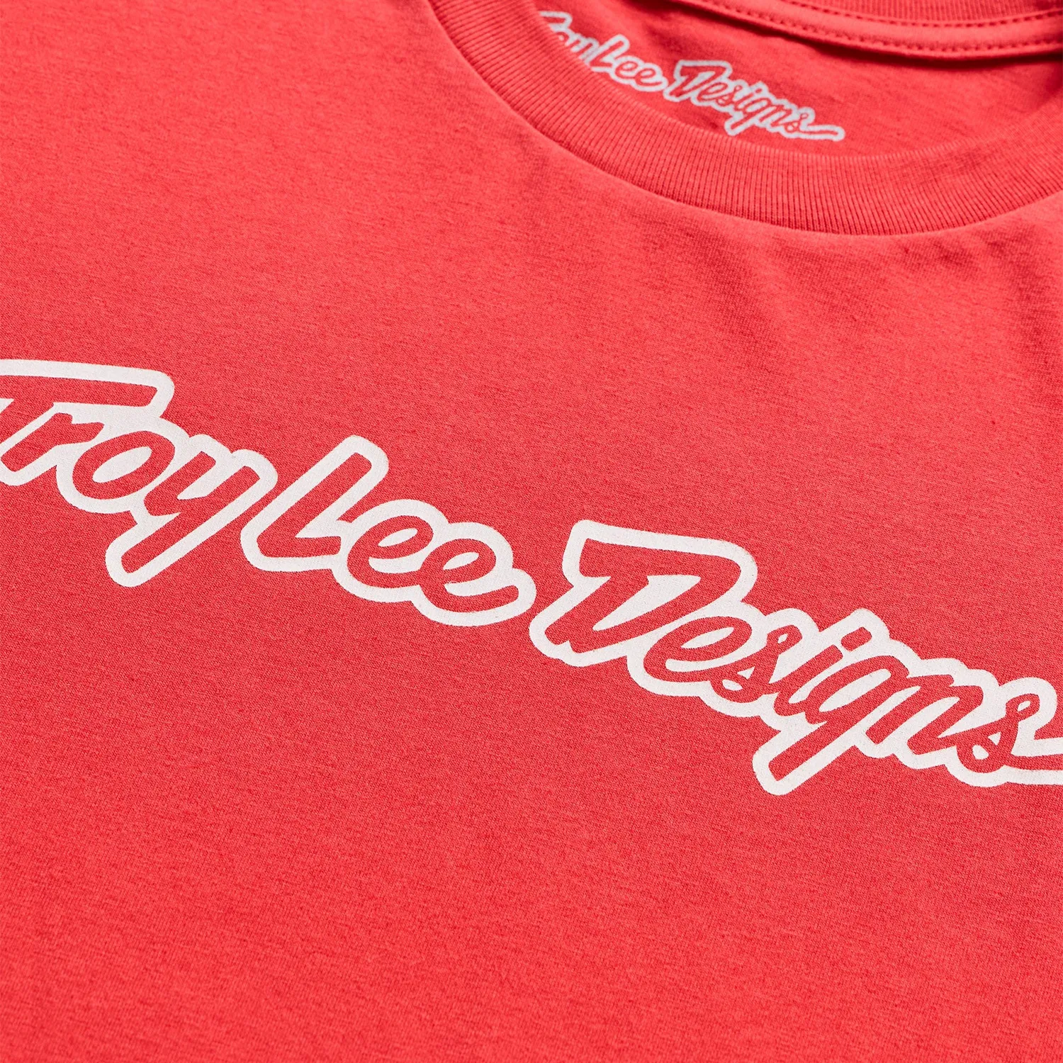 Troy Lee Designs Signature t-shirt scarlet glo manica corta