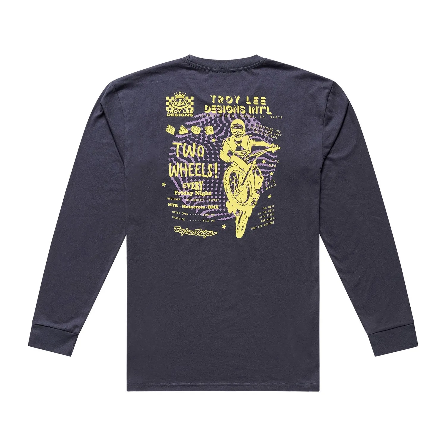 Troy Lee Designs Friday Night T-shirt carbon manica lunga