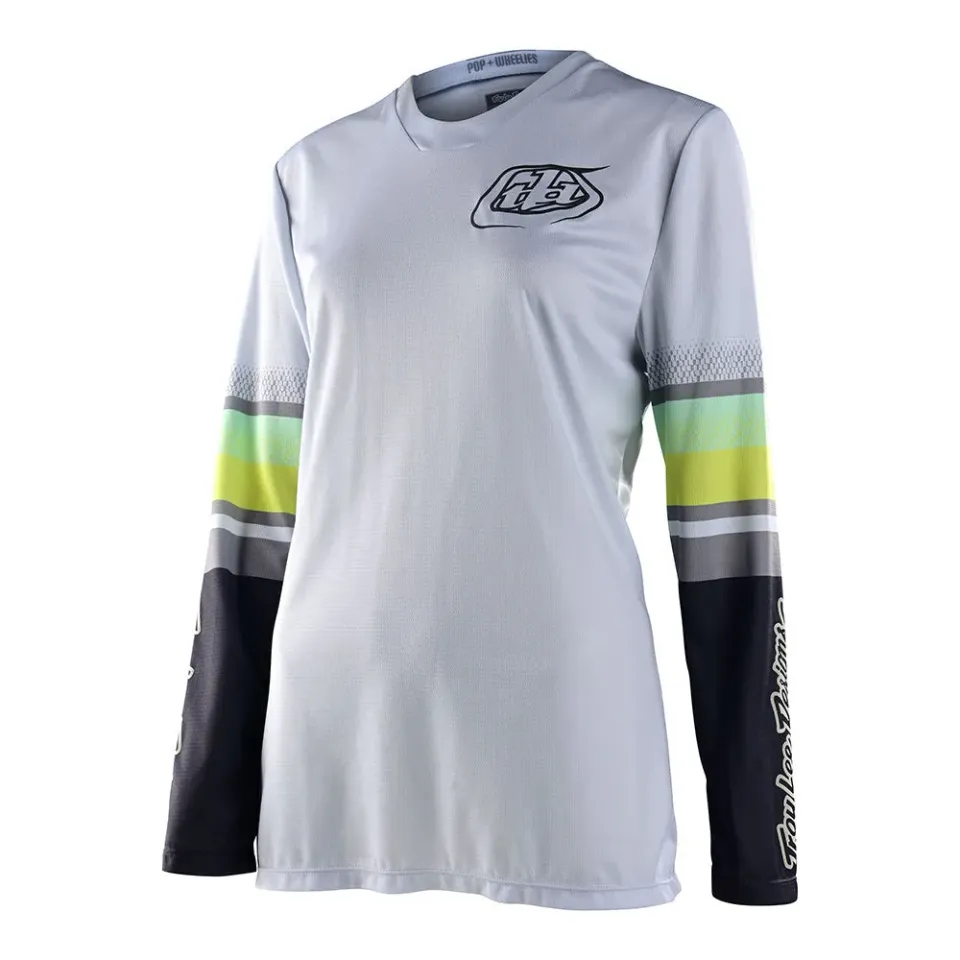 Troy Lee Designs GP maglia moto donna bianca manica lunga
