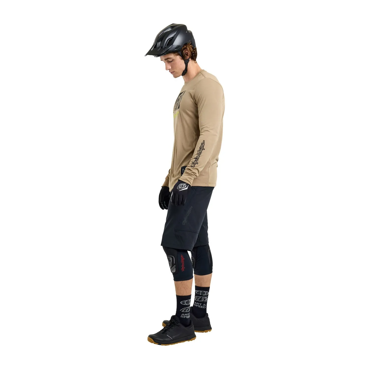 Troy Lee Designs Skyline Ride Tee Maglia MTB Timber Manica Lunga