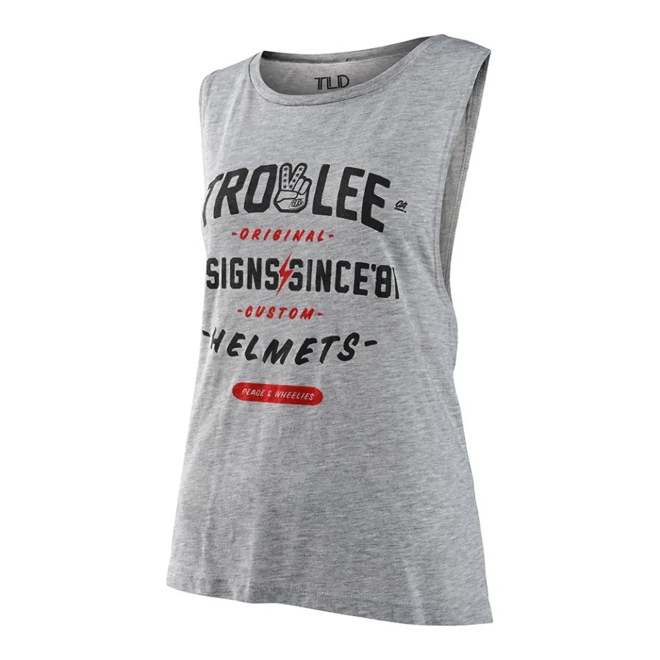Troy Lee Designs Roll Out canotta donna Deep Heather cotone