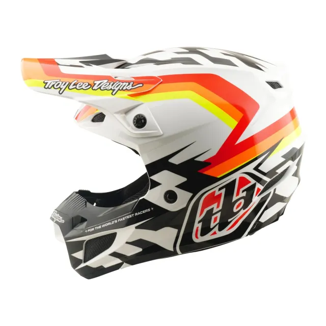 Troy Lee Designs SE5 MIPS casco moto arancio policarbonato