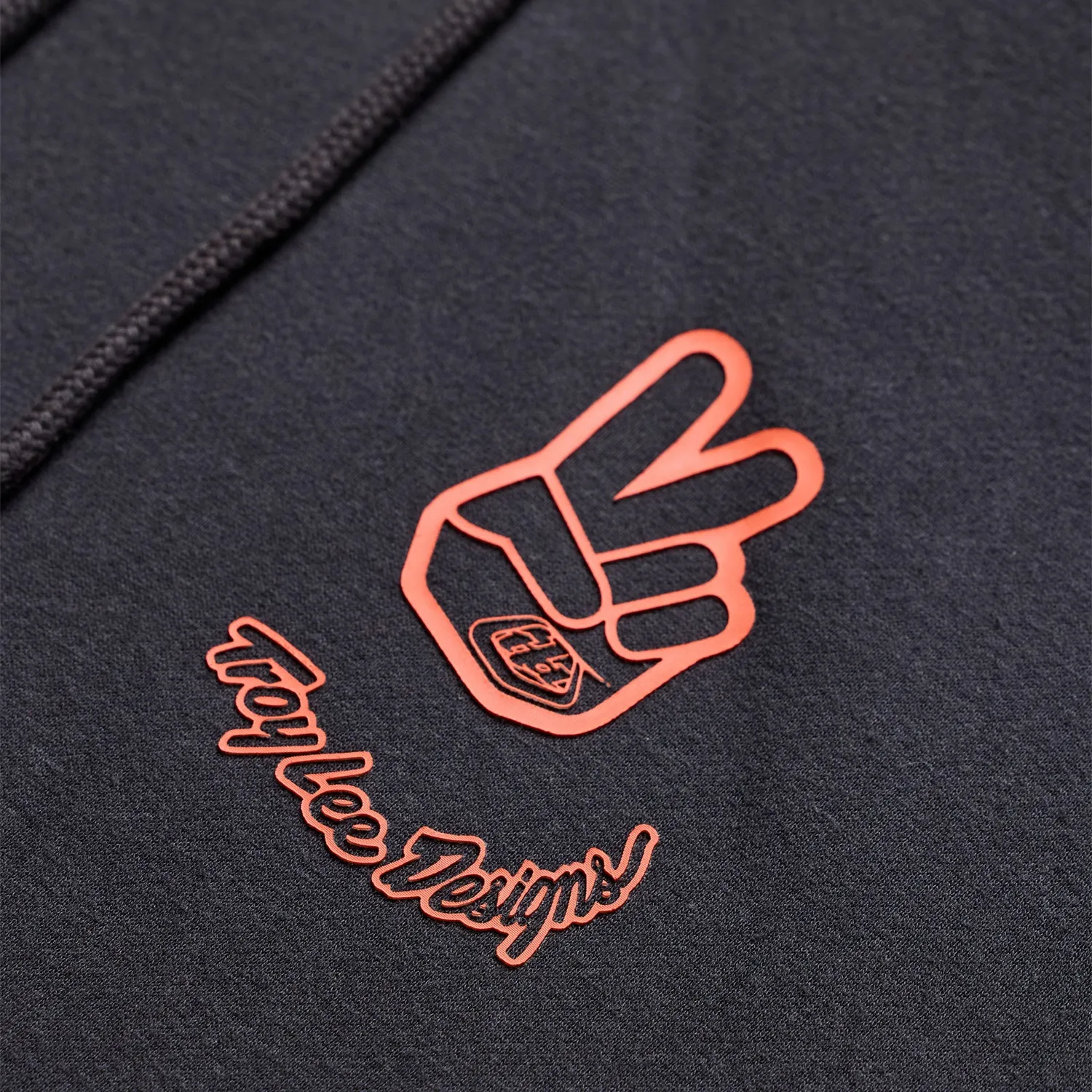 Troy Lee Designs Peace Out Felpa Cappuccio Carbon Black