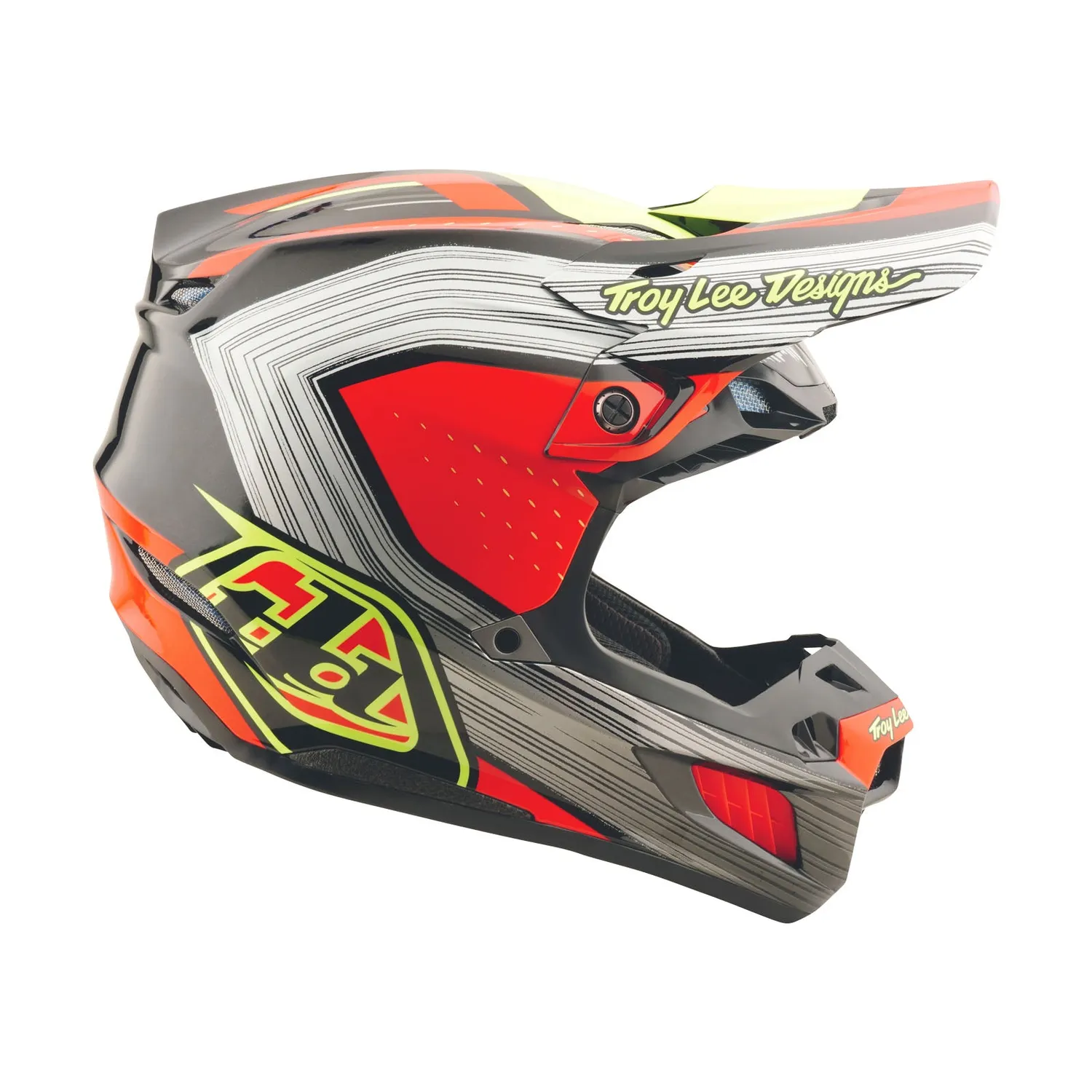 Troy Lee Designs SE5 Composite Stripes casco integrale nero