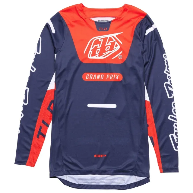 Troy Lee Designs GP Pro maglia cross navy orange elasticizzata