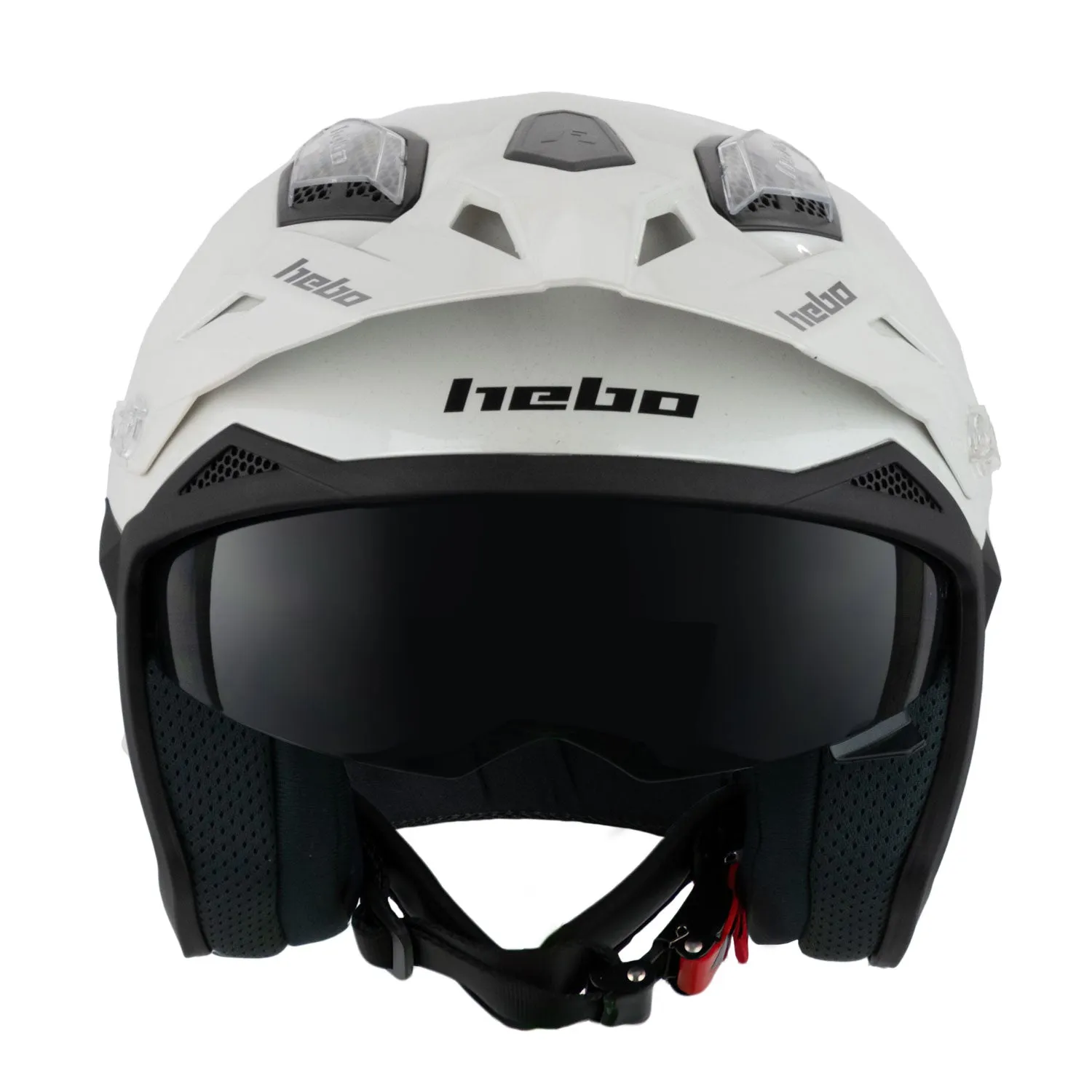 Hebo Zone 5 Monocolor casco trial bianco ECE 22-06