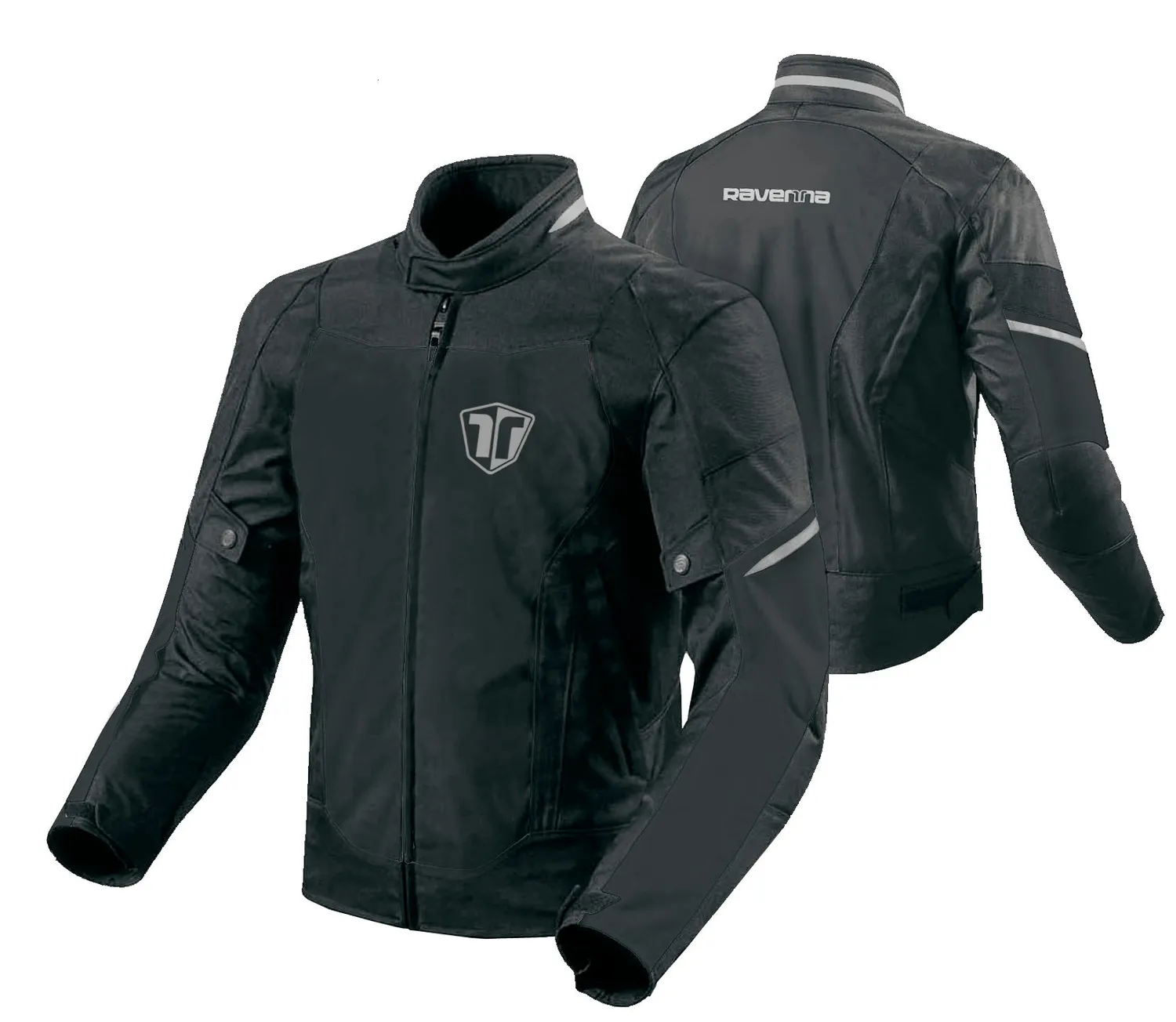 Ravenna 4 Season giacca moto tessuto nero 2 strati
