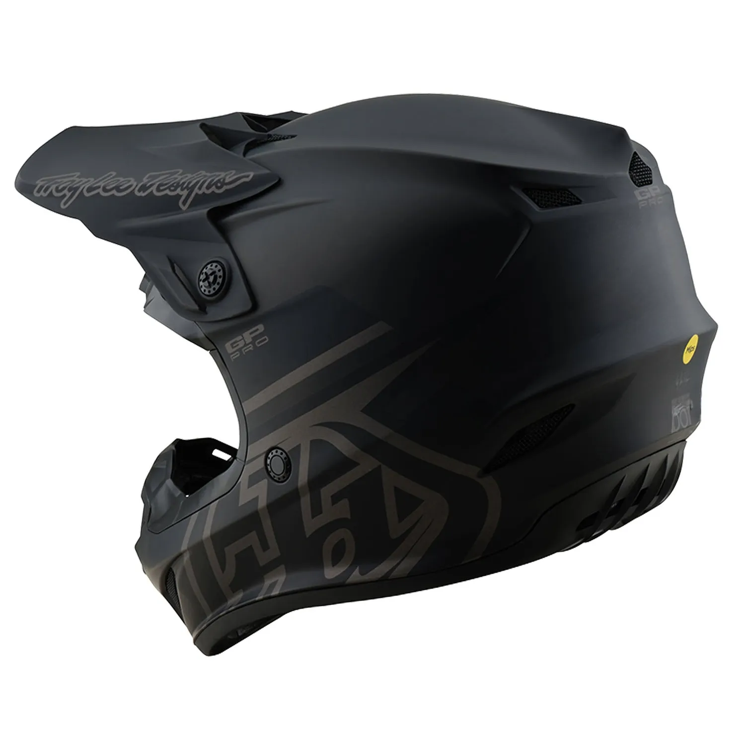Troy Lee Designs GP Pro Mono casco moto nero MIPS