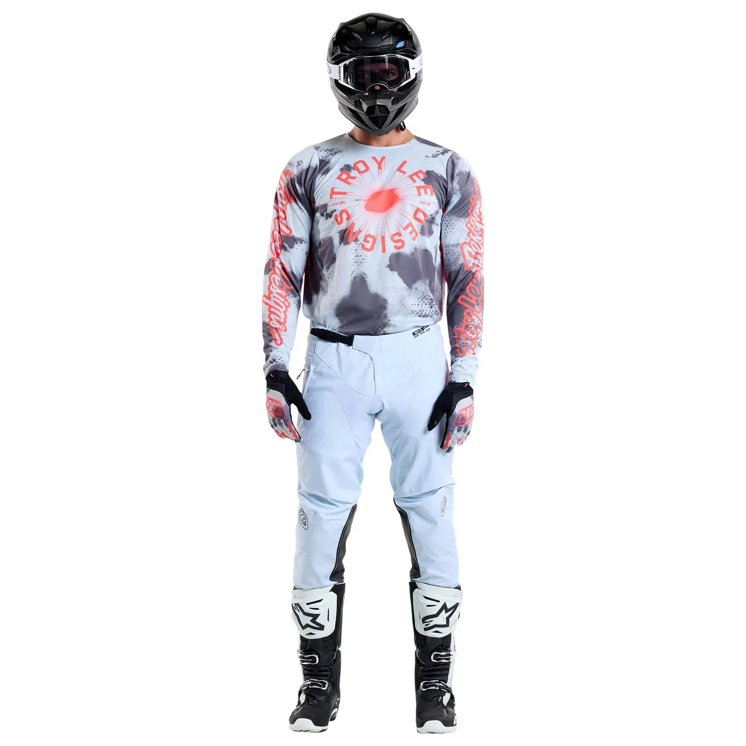 Troy Lee Designs GP Pro Arrival maglia moto Chalk elasticizzata