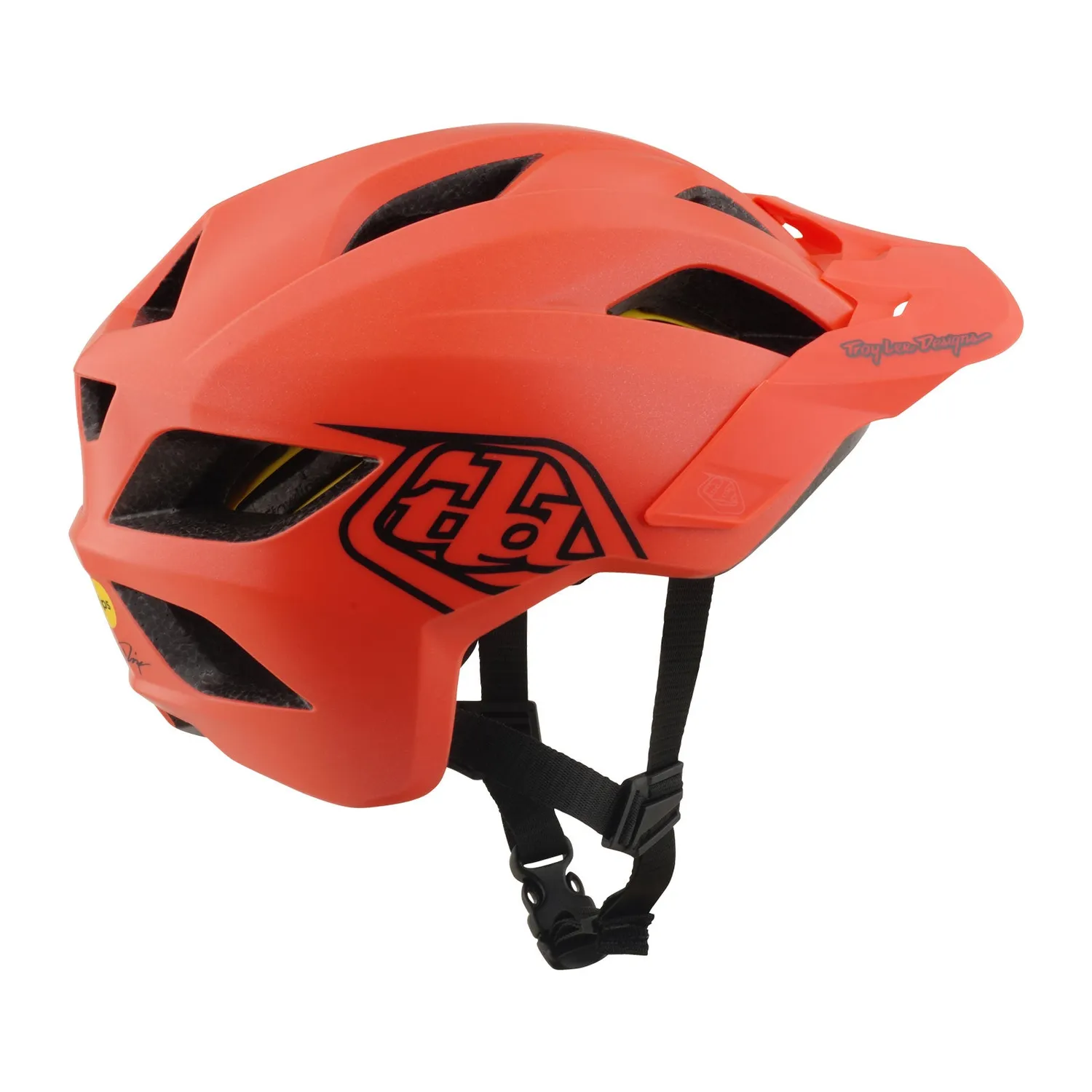Troy Lee Designs Flowline Point casco bici bambino corallo MIPS