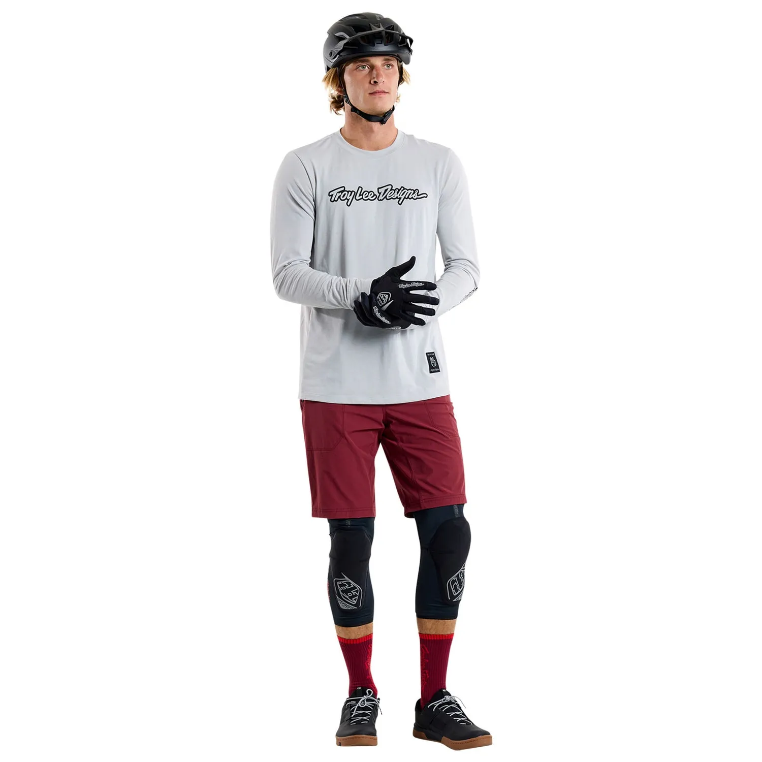 Troy Lee Designs Skyline Trail pantaloncini bici bordeaux stretch