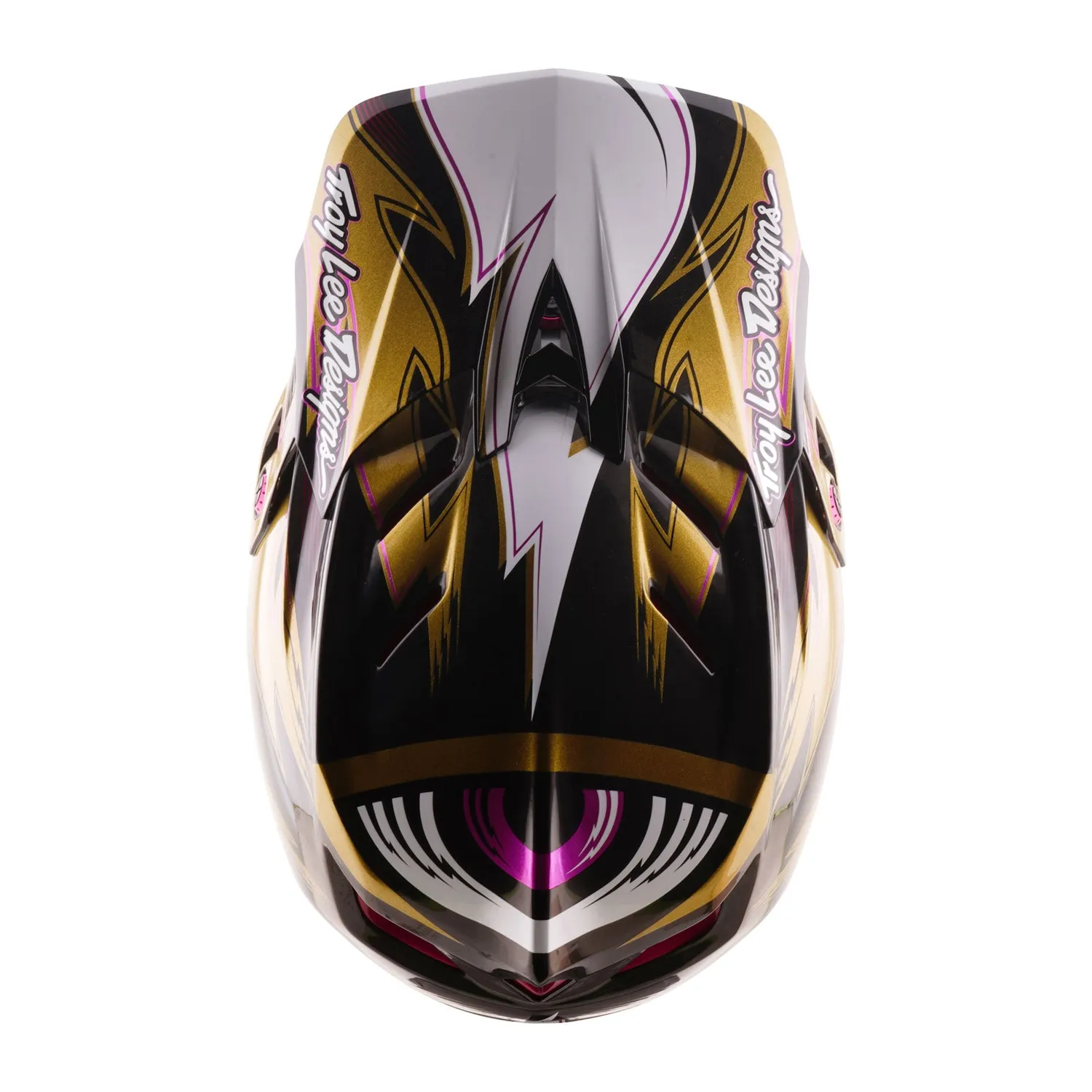 Troy Lee Designs D4 Carbon casco bici Cyclops Gold