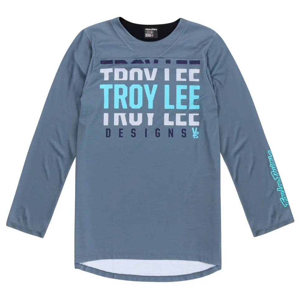 Troy Lee Designs Ruckus 3/4 Jersey maglia MTB Steel Blue manica 3/4