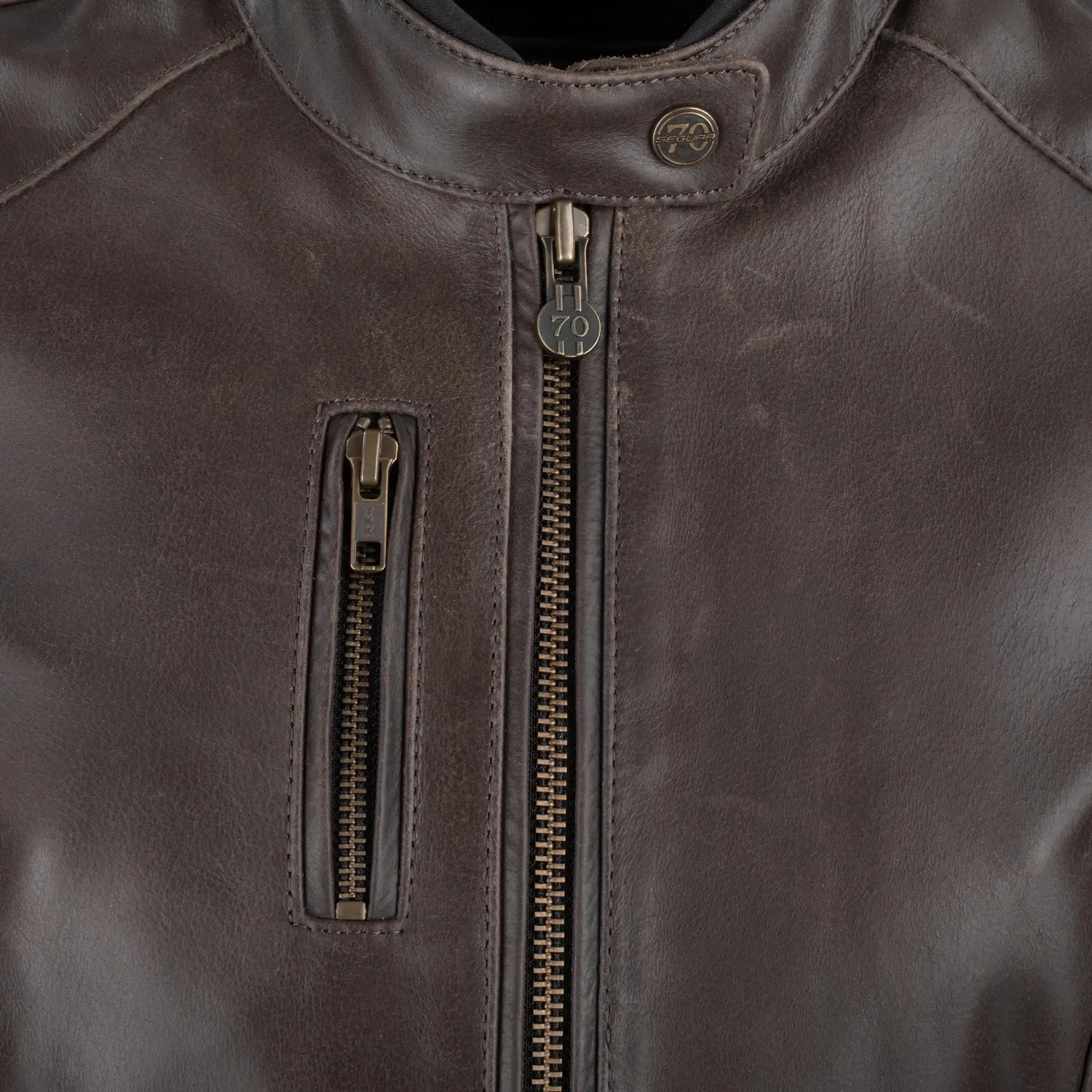 Segura Lady Laxey giacca moto donna marrone in pelle