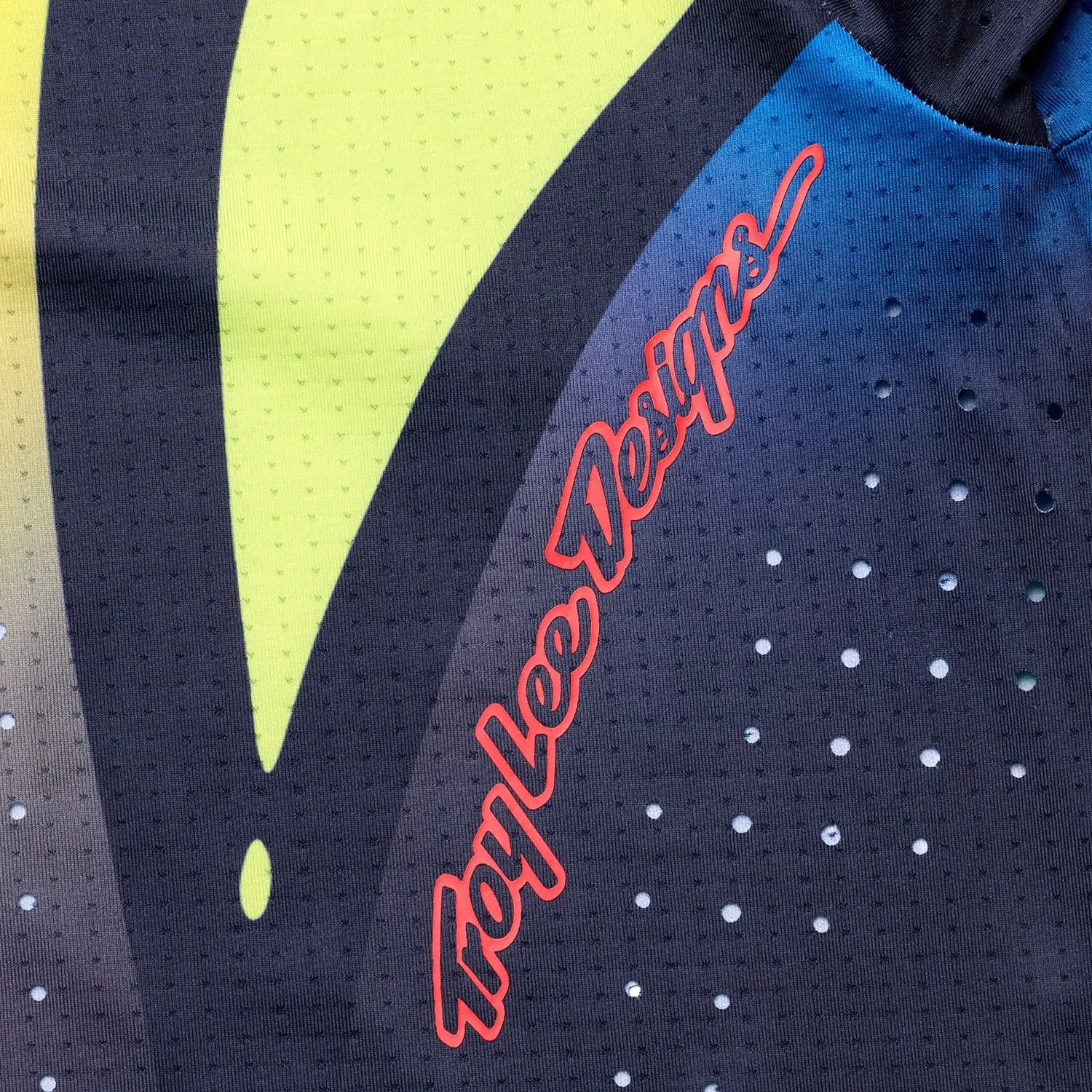 Troy Lee Designs SE Ultra Drip Maglia Moto Giallo Navy gara