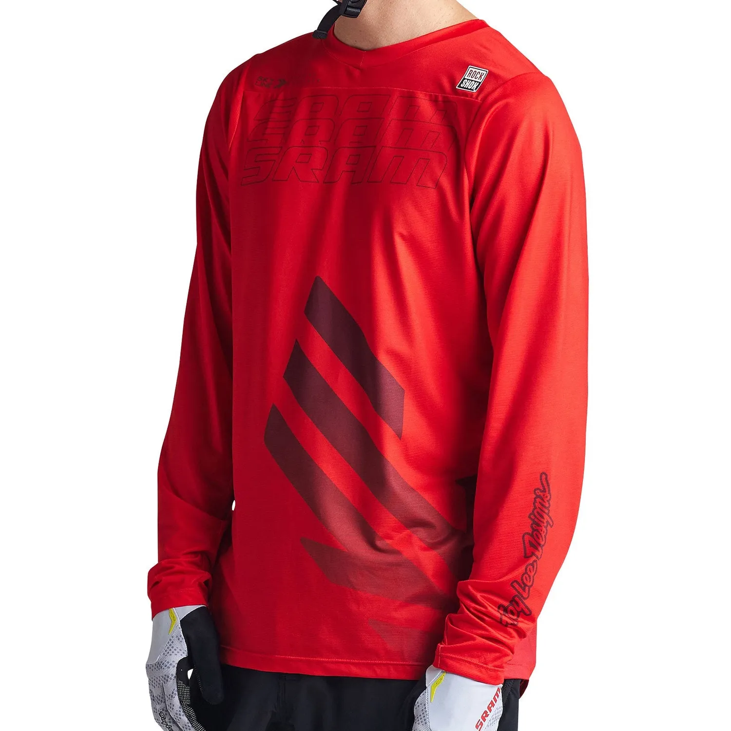 Troy Lee Designs Skyline LS SRAM Eagle One maglia mtb Fiery Red leggera