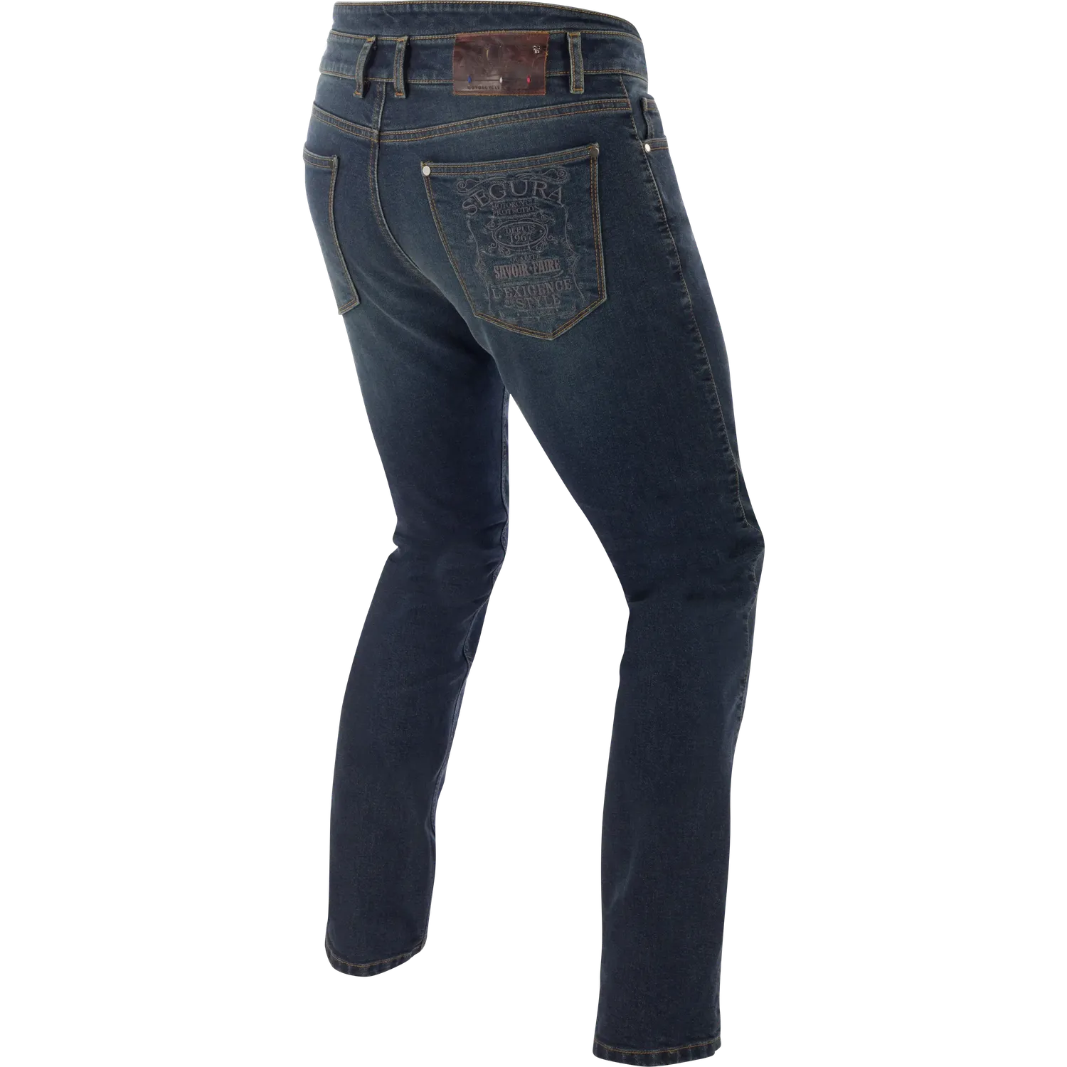 Segura Cosmic Pantaloni Moto Uomo Blu Slim con Protezioni