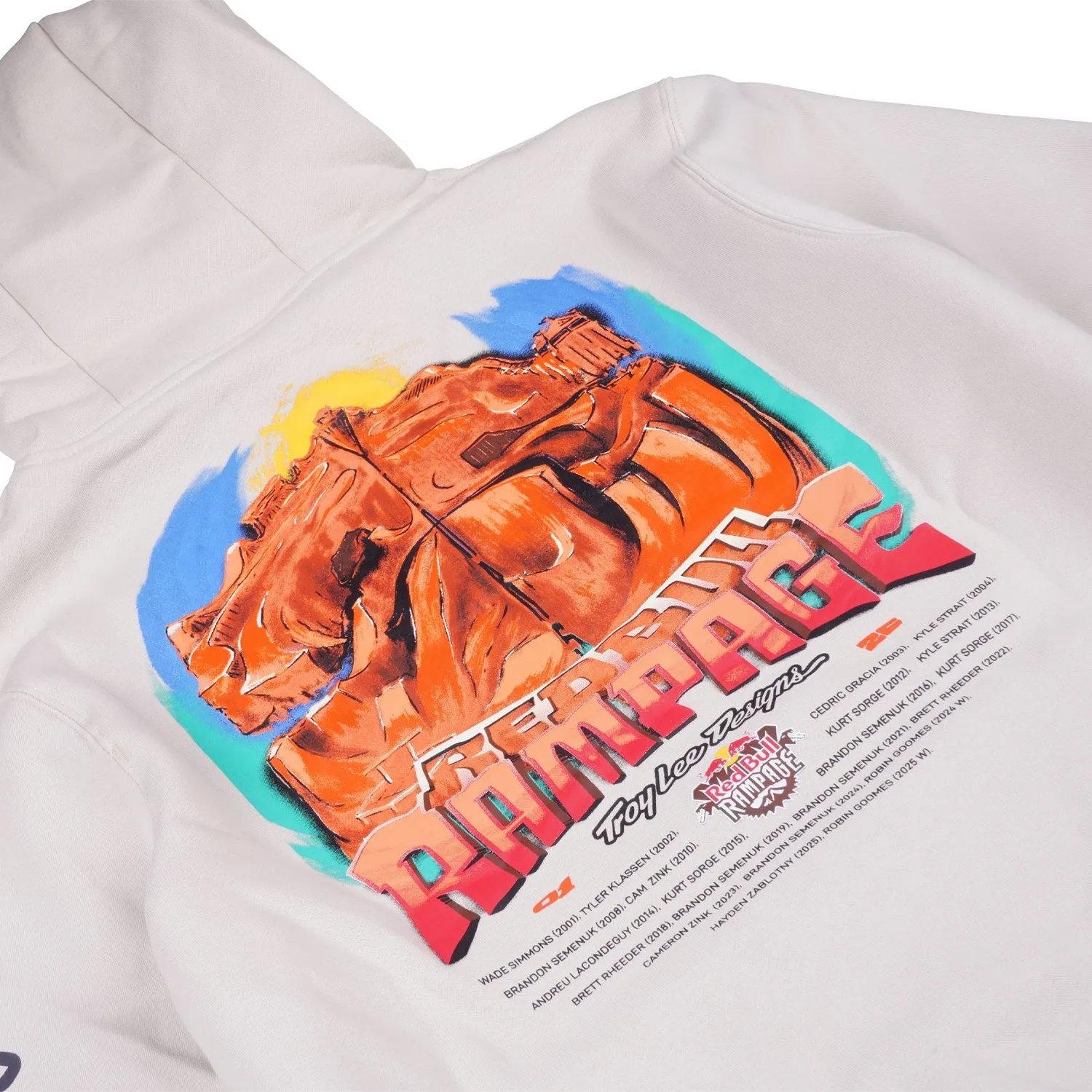Troy Lee Designs Rampage Dreamland felpa cappuccio bone