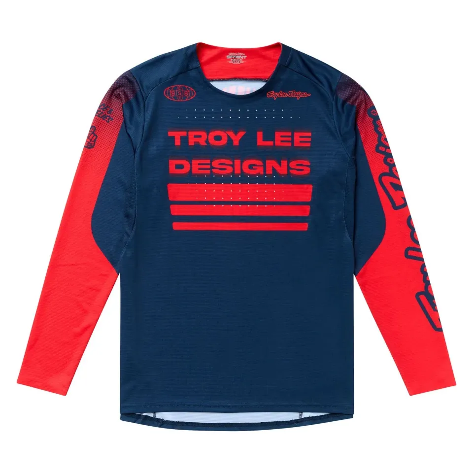 Troy Lee Designs Sprint Segment maglia bici midnight manica lunga