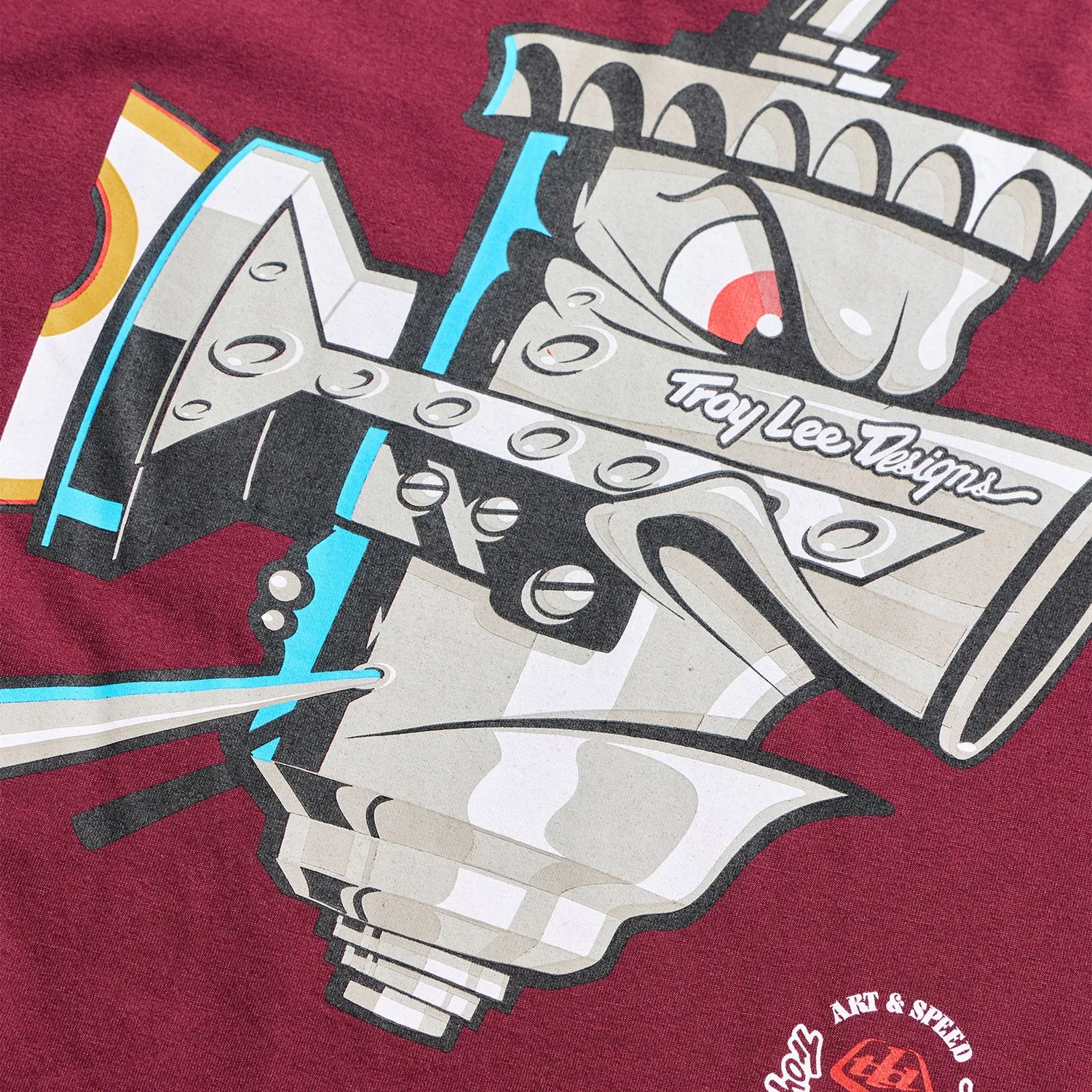 Troy Lee Designs Carb Club Maglia Manica Lunga Sangria