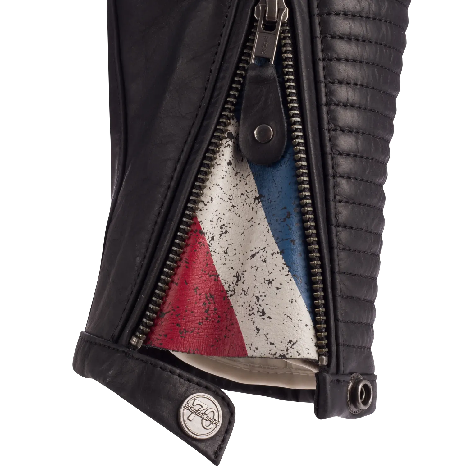 Segura Riverton Noir giacca moto pelle stile retro