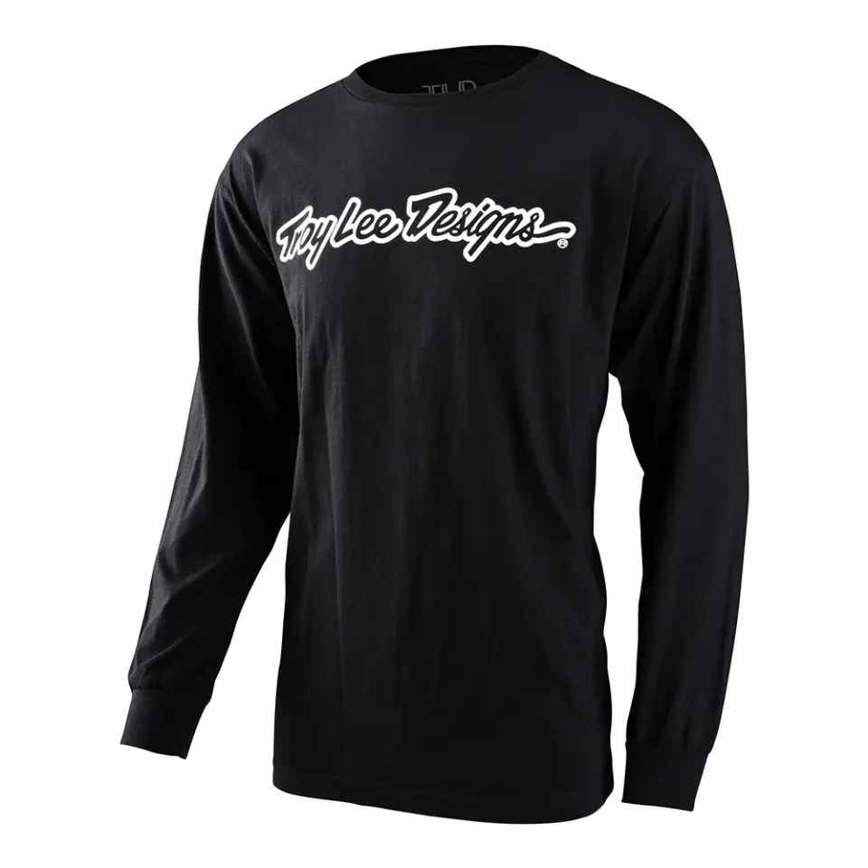 Troy Lee Designs Signature maglia manica lunga nera
