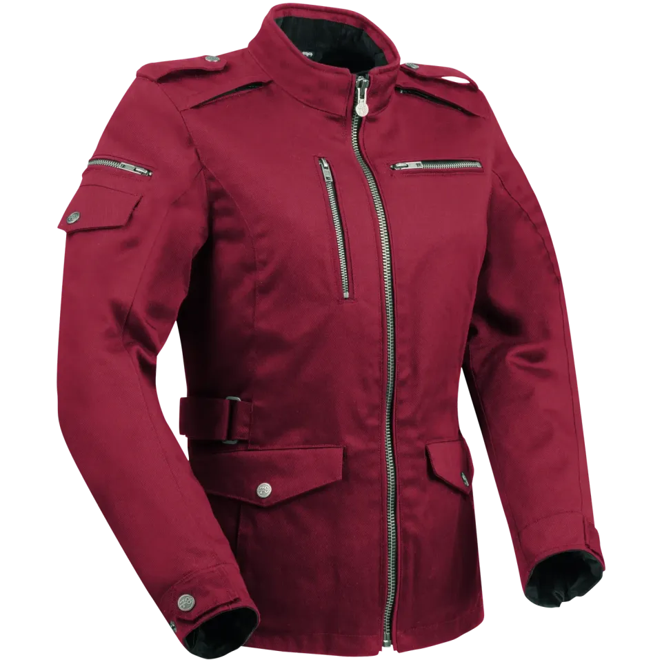 Segura Lady Leyton giacca moto donna rossa impermeabile tecnica