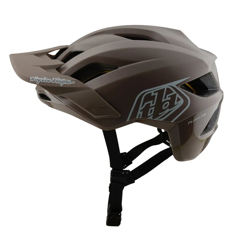 Troy Lee Designs Flowline casco bici MIPS verde beige ventilato