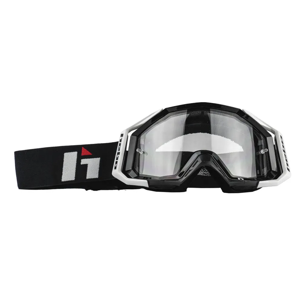 Hebo Quantum II HG1007 maschera moto nera antiappannante
