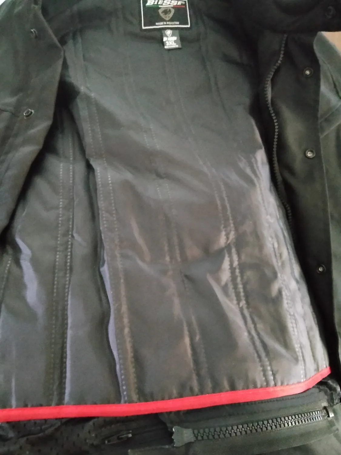 Bi Esse Giacca Moto Tessuto Cordura Impermeabile Nero 3XL