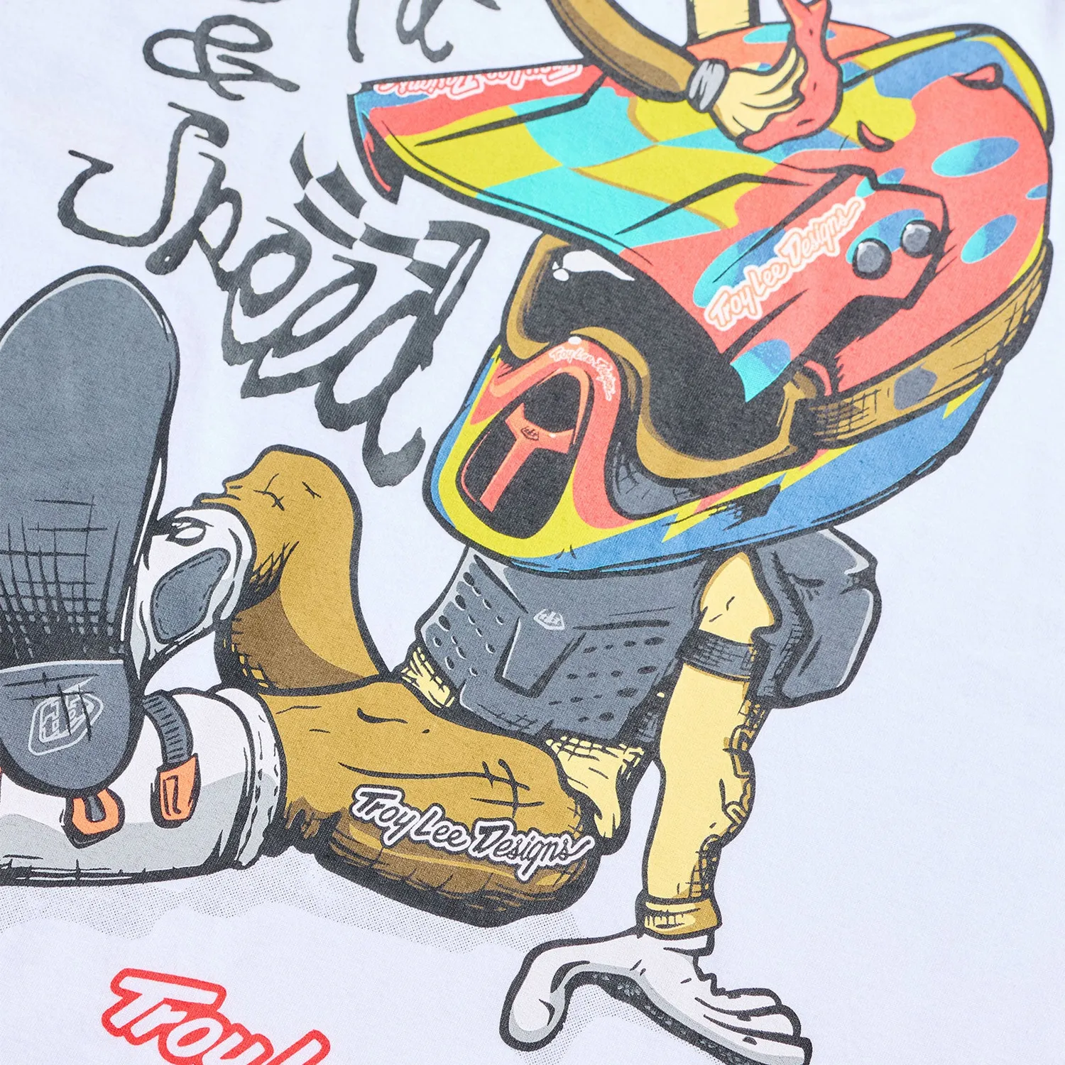 Troy Lee Designs Heritage T-Shirt Uomo Bianca Cotone