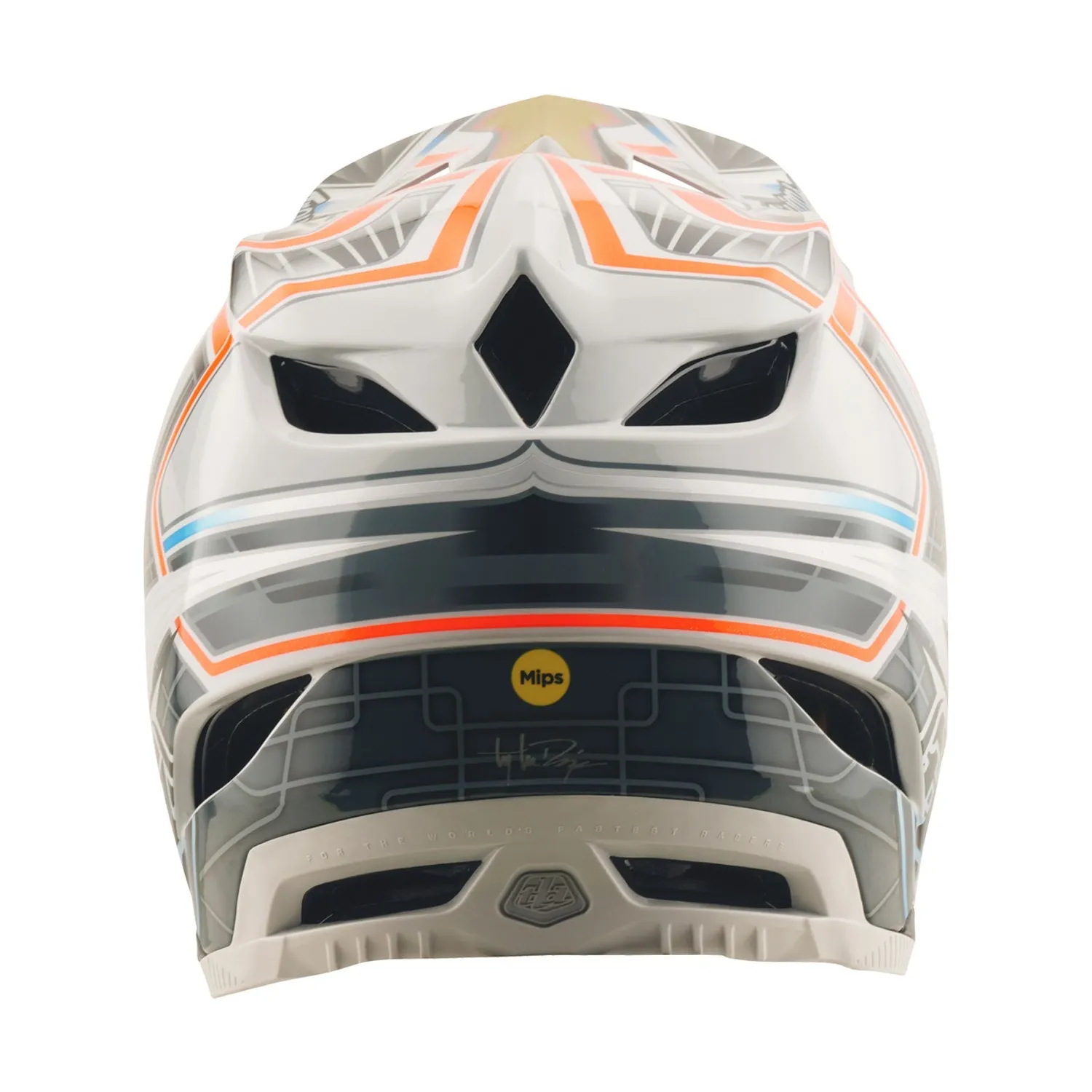 Troy Lee Designs D4 Composite casco integrale grigio