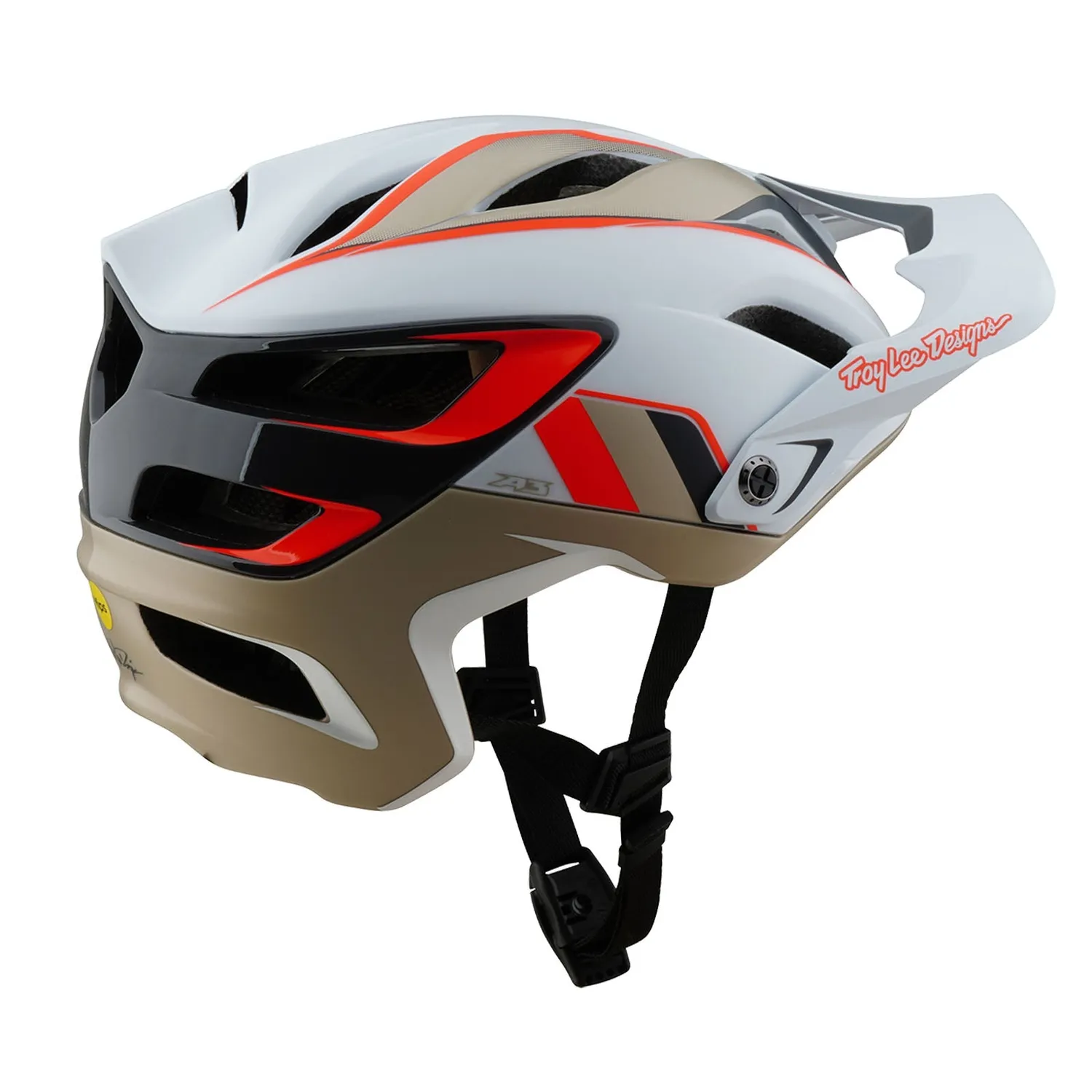 Troy Lee Designs A3 Intake casco mtb White con MIPS