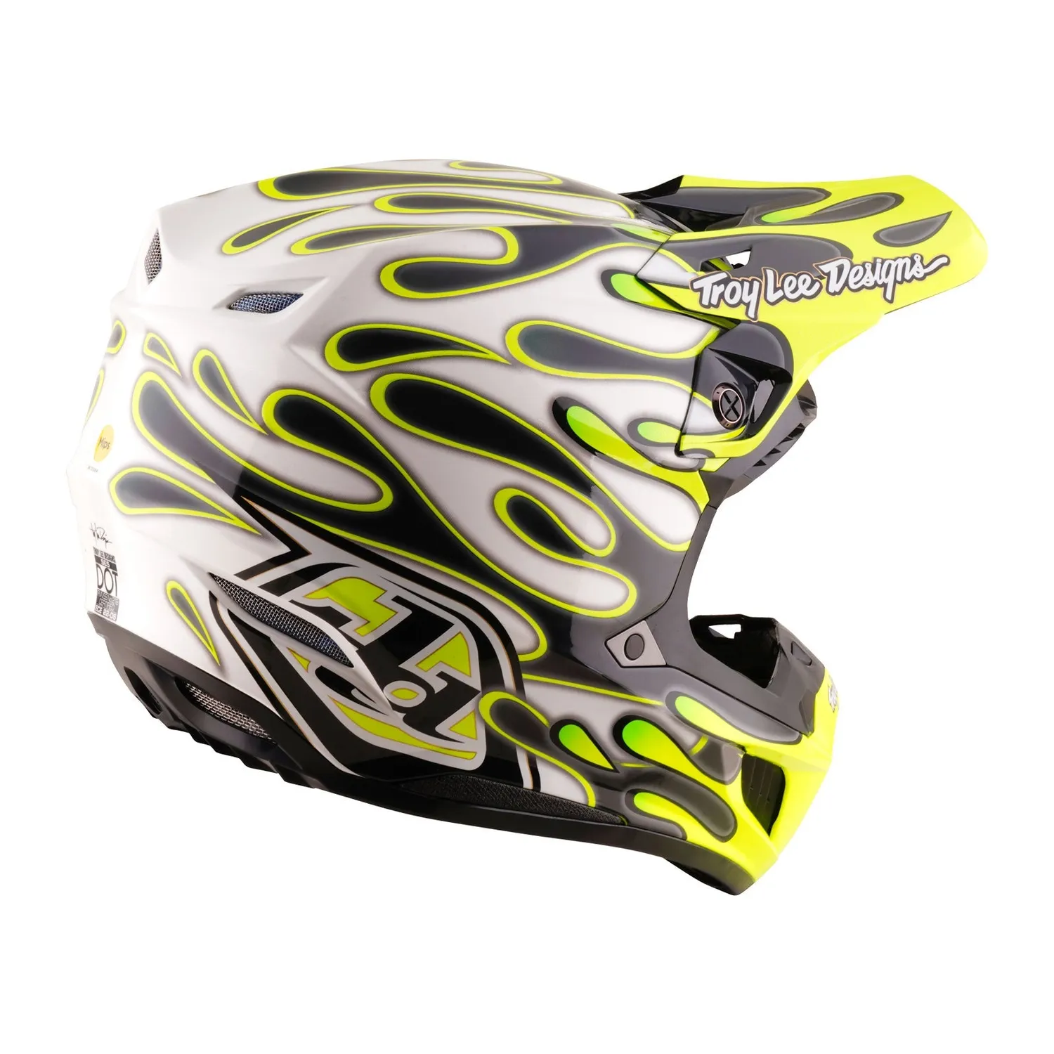 Troy Lee Designs SE5 Composite Casco Charcoal Yellow MIPS