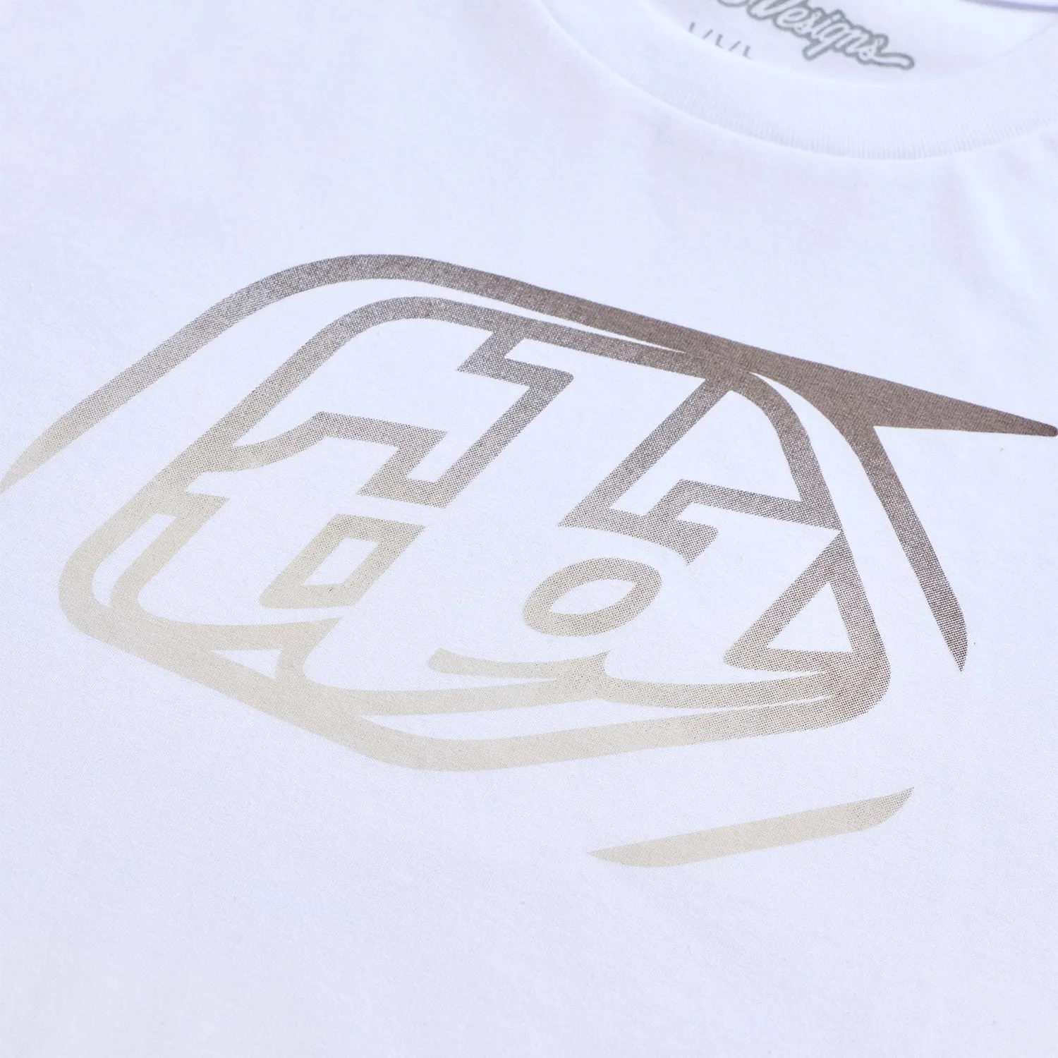 Troy Lee Designs Badge t-shirt manica corta bianca cotone