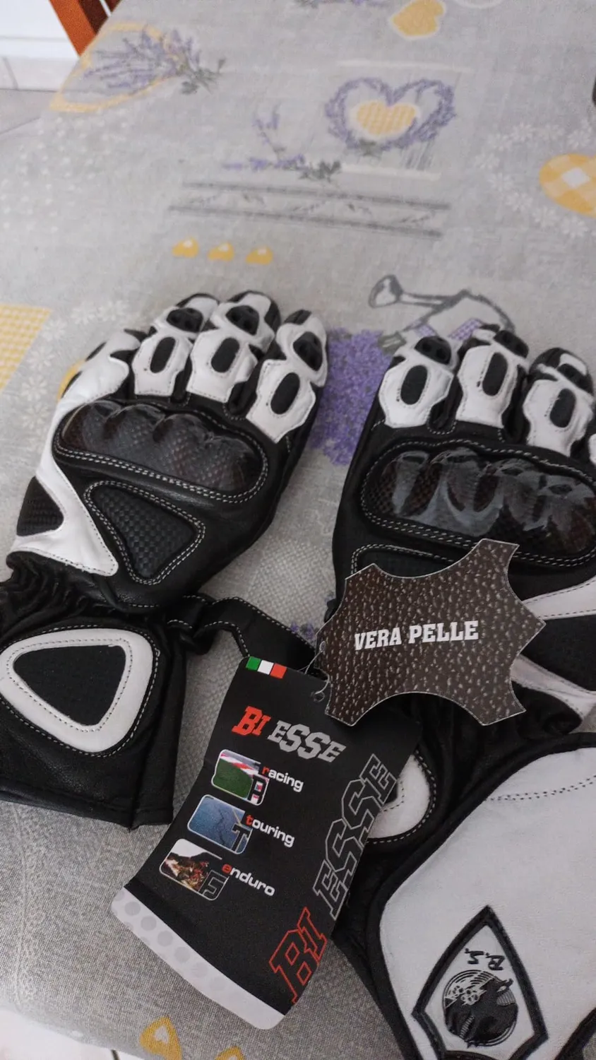 Bi Esse Tuta Moto Pelle 2 Pezzi Divisibile con Titanio