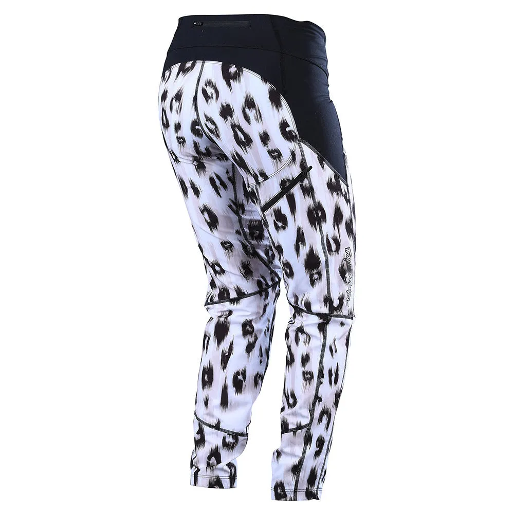Troy Lee Designs Luxe Wild Cat pantaloni bici donna bianchi