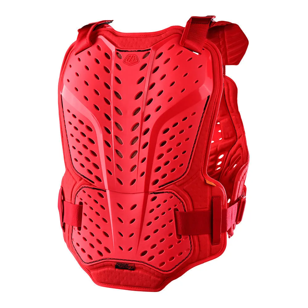 Troy Lee Designs Rockfight CE pettorina moto rossa con D3O