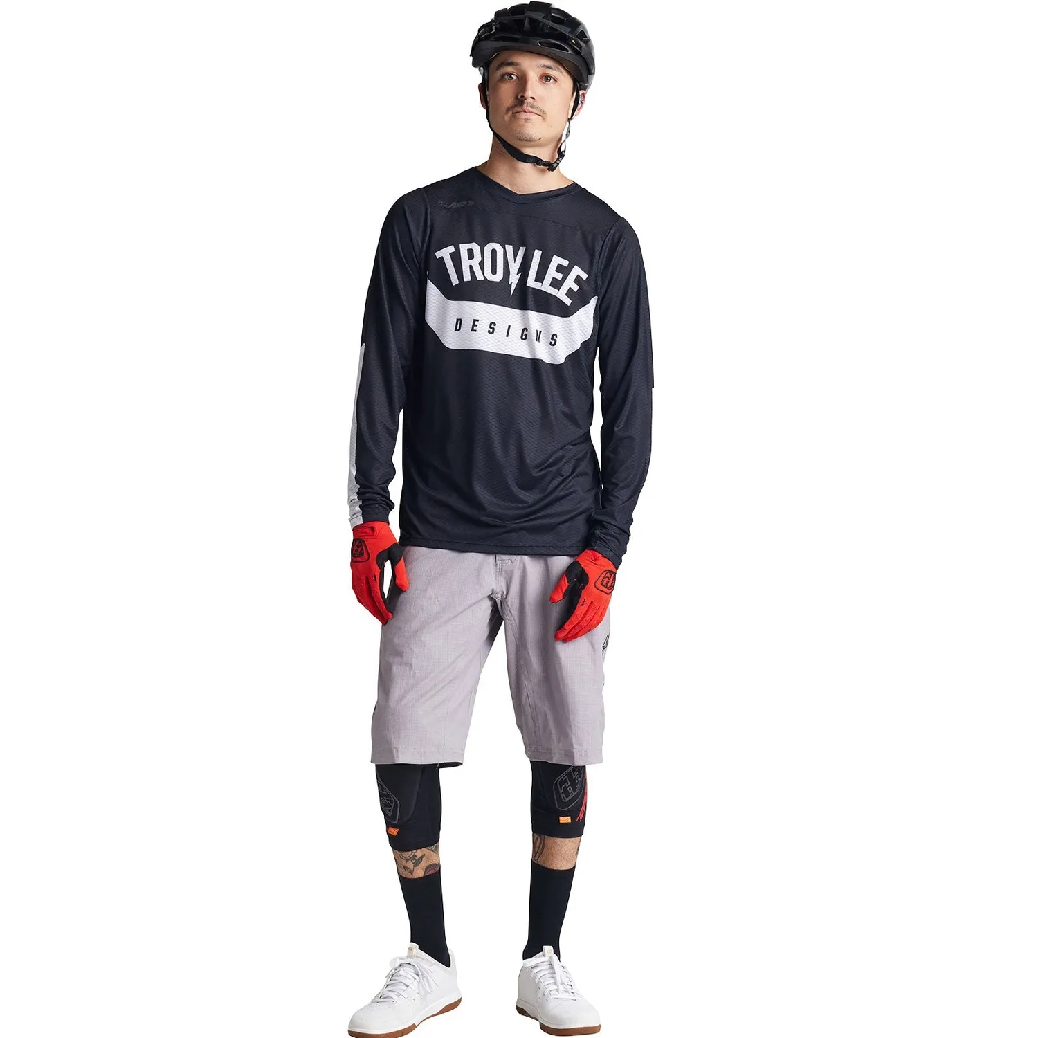 Troy Lee Designs Skyline Air Aircore maglia bici nera manica lunga
