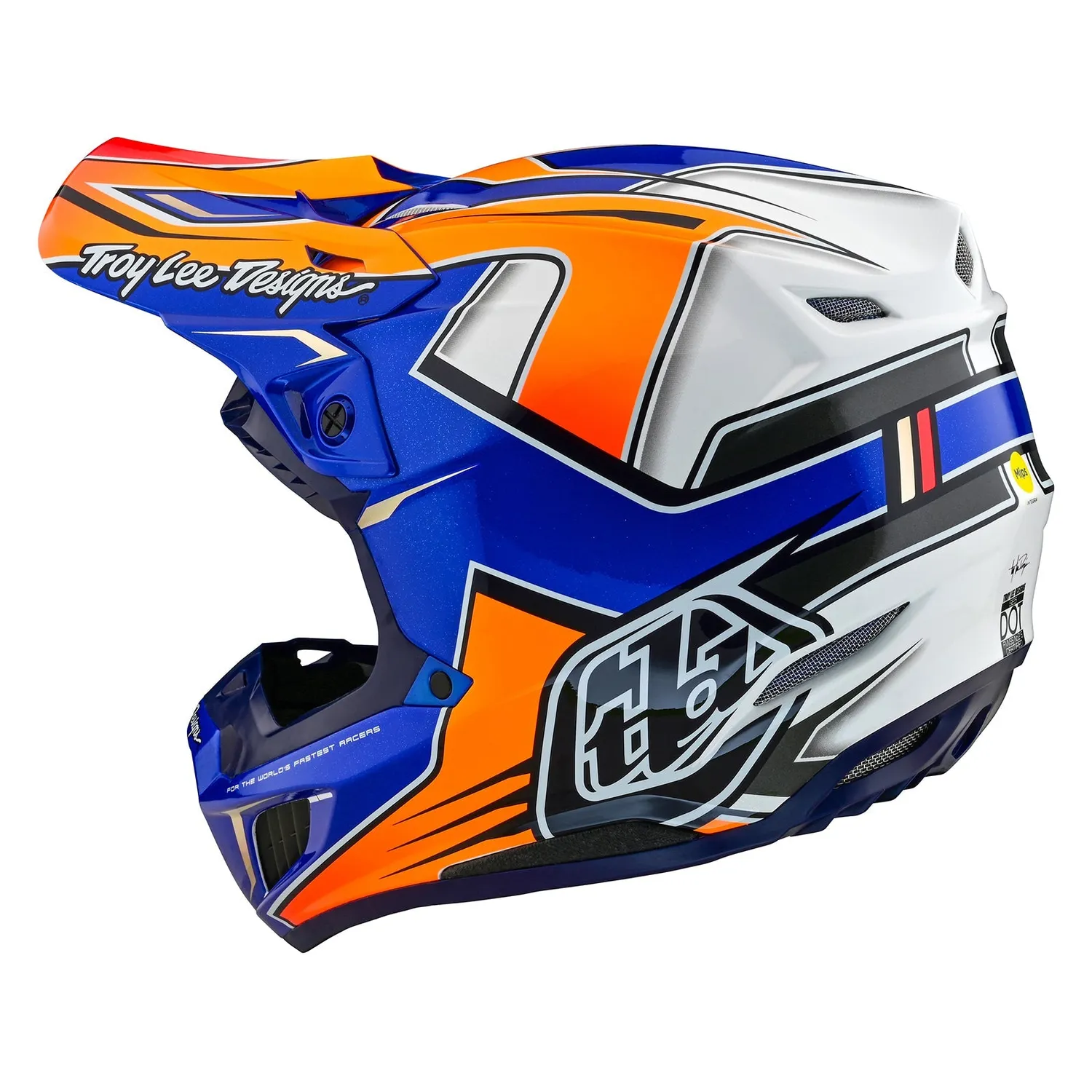 Troy Lee Designs SE5 Composite casco cross blu MIPS