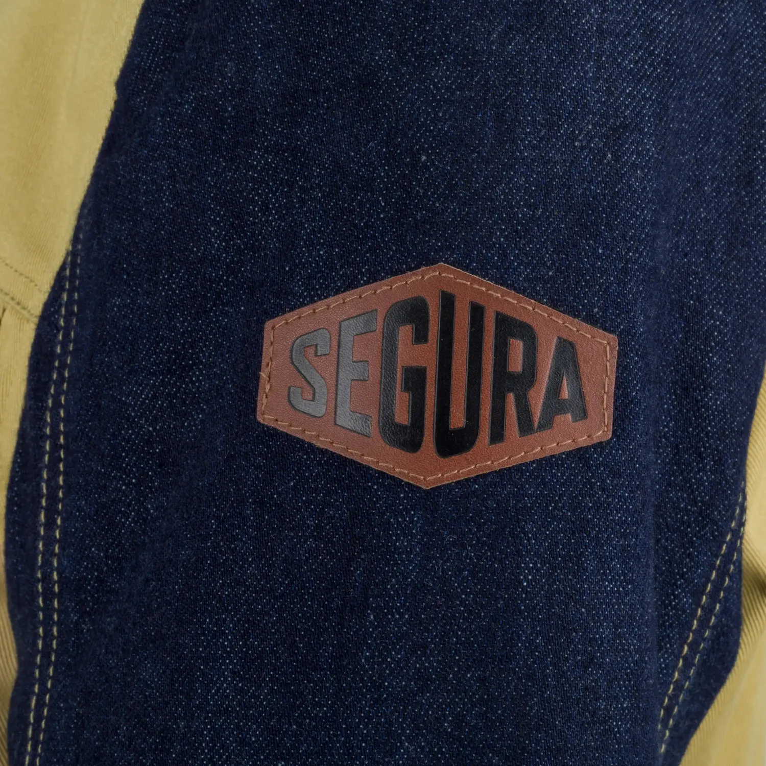 Segura Osborn giacca moto uomo beige blu impermeabile