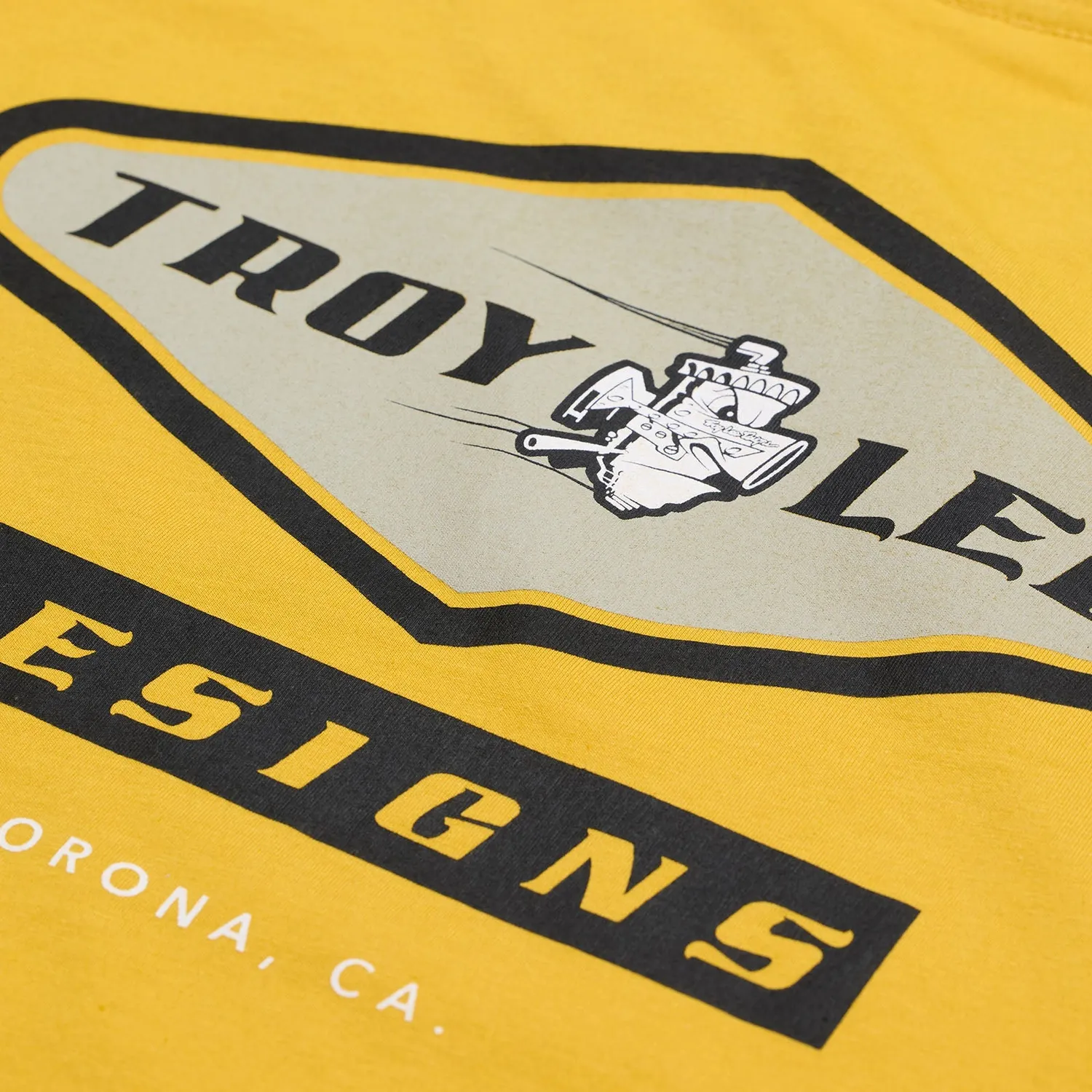 Troy Lee Designs Carb t-shirt manica corta oro uomo