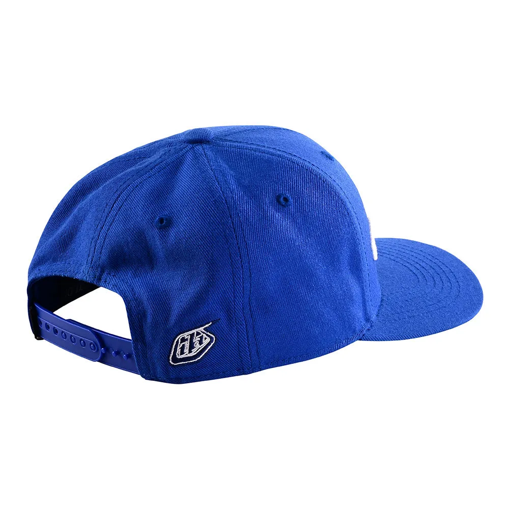 Troy Lee Designs Signature Cappellino Snapback Blue White