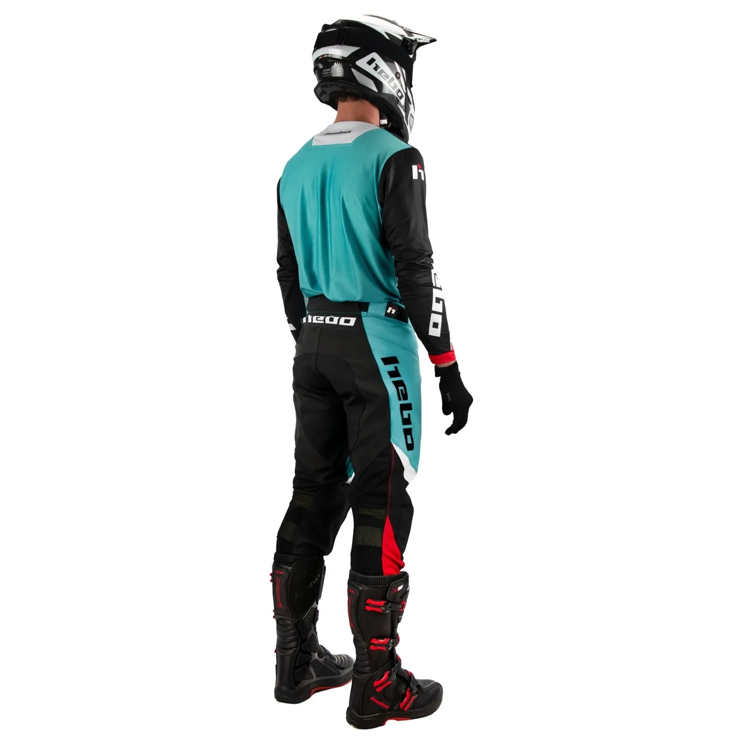 Hebo Scratch Fit maglia cross turchese traspirante